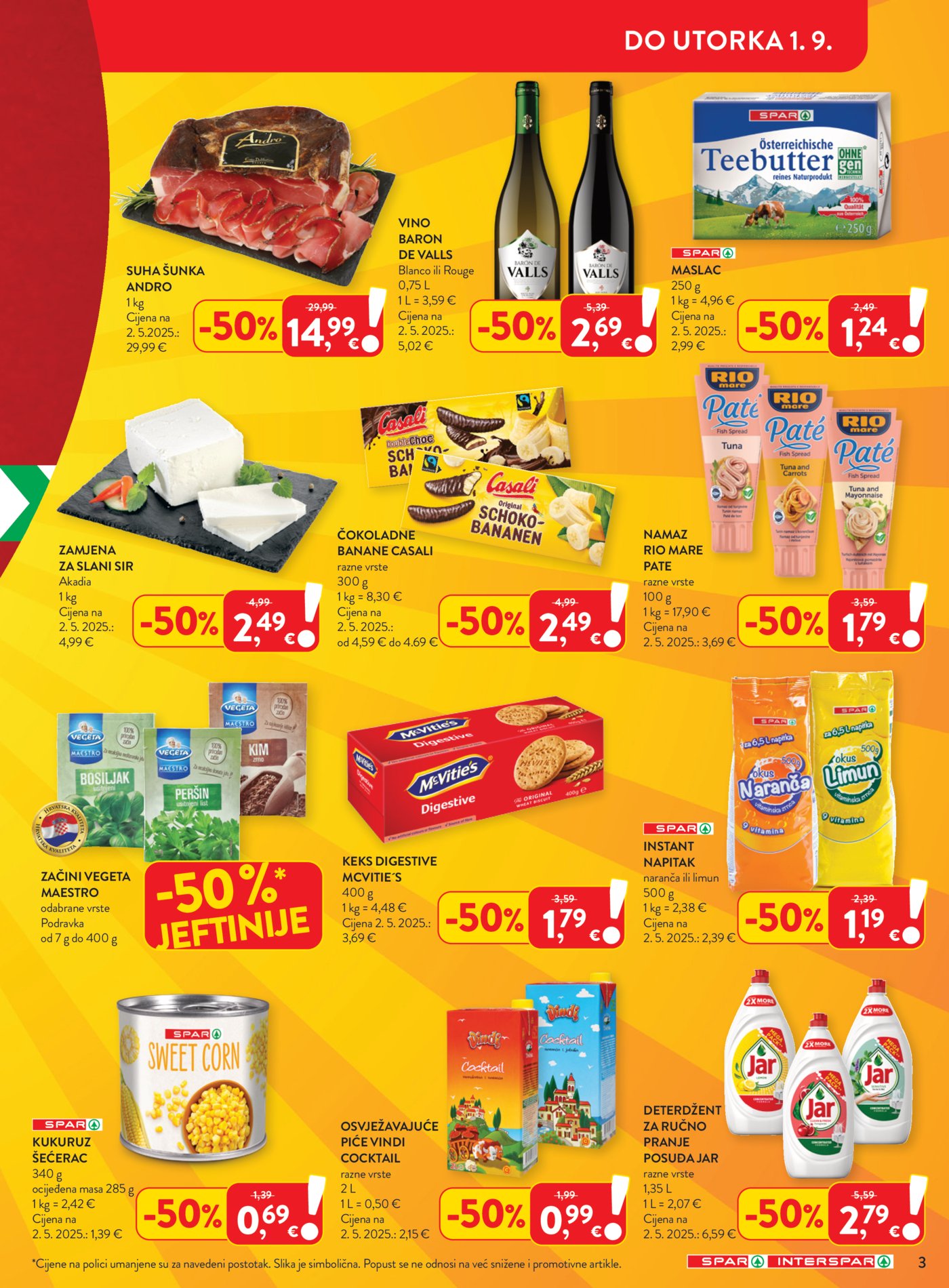 SPAR INTERSPAR katalog Akcija 26.08. - 01.09.2026.