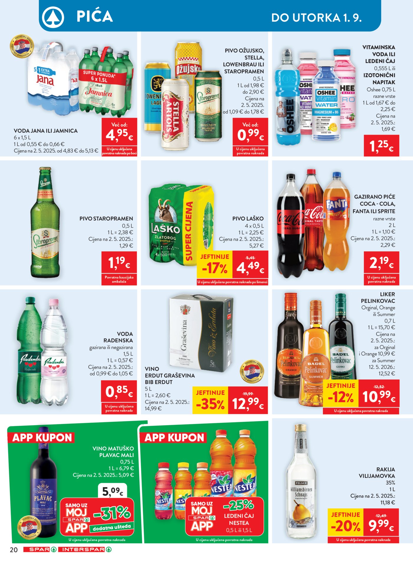 SPAR INTERSPAR katalog Akcija 26.08. - 01.09.2026.