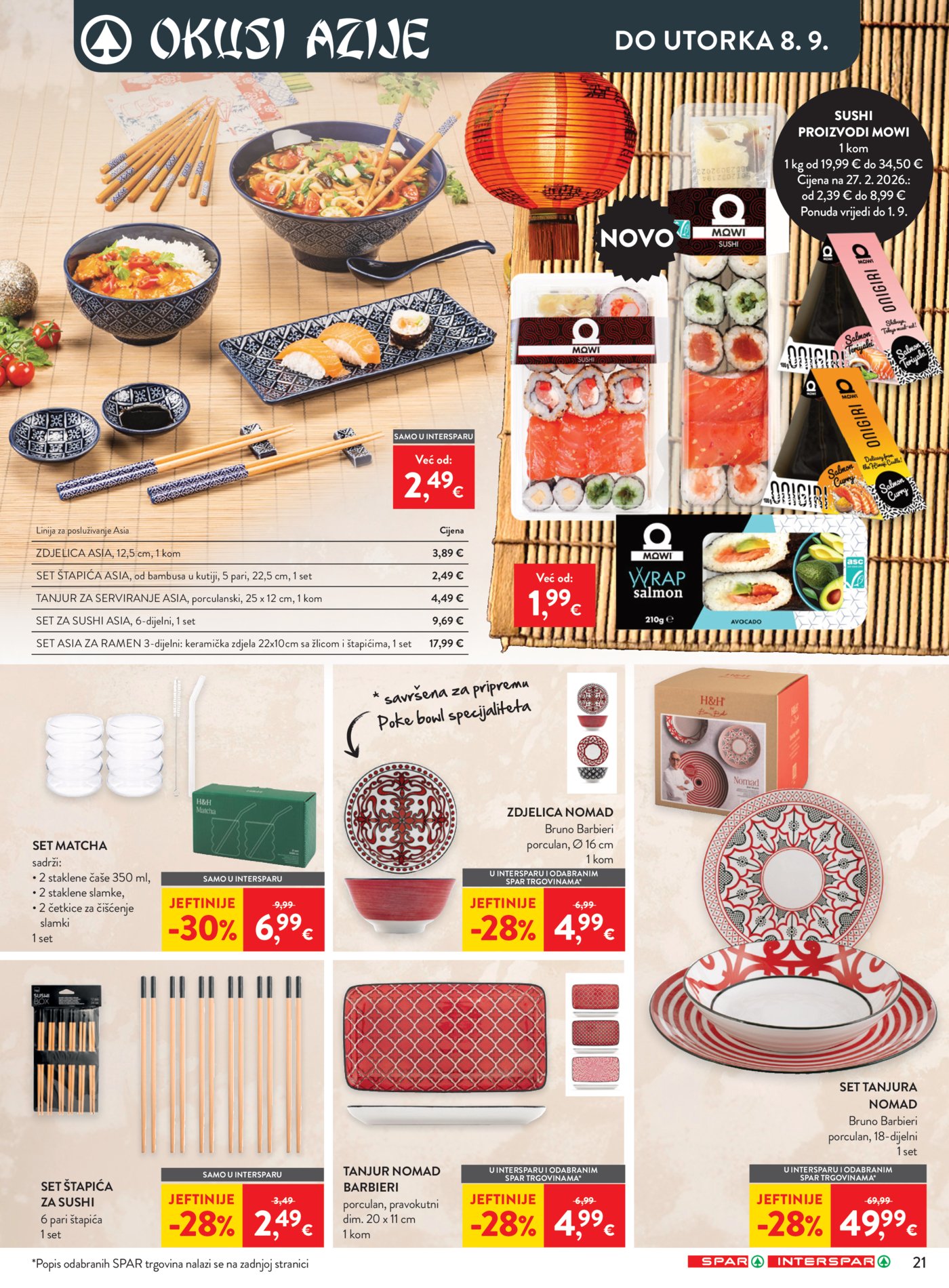 SPAR INTERSPAR katalog Akcija 26.08. - 01.09.2026.