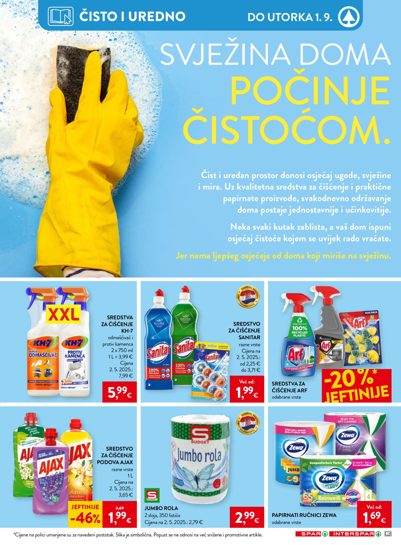SPAR INTERSPAR katalog Akcija 26.08. - 01.09.2026.