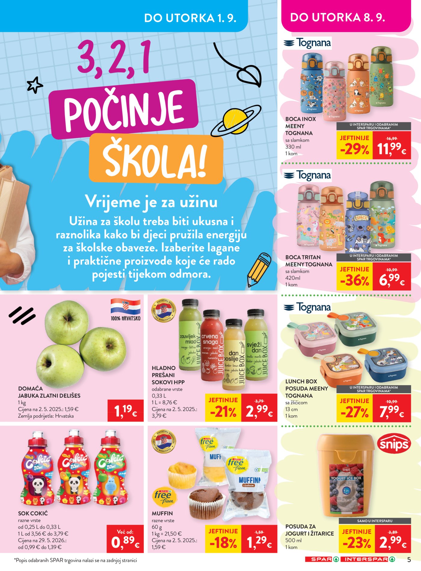 SPAR INTERSPAR katalog Akcija 26.08. - 01.09.2026.