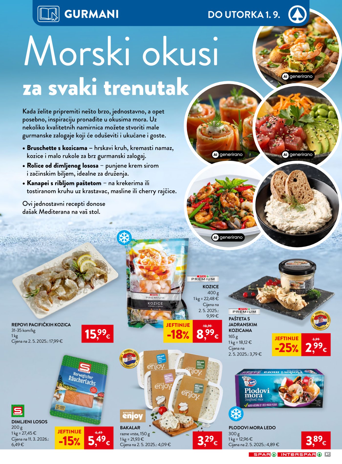 SPAR INTERSPAR katalog Akcija 26.08. - 01.09.2026.