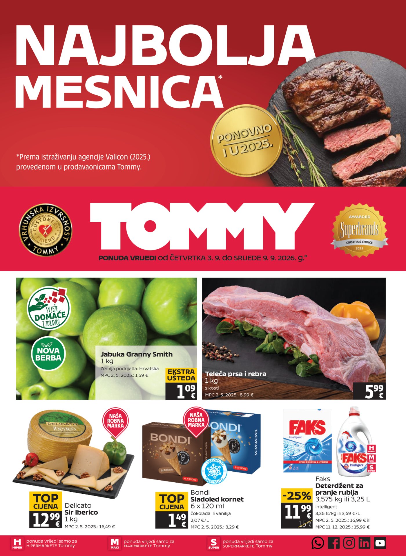 Tommy katalog Akcija 03.09. - 09.09.2026.
