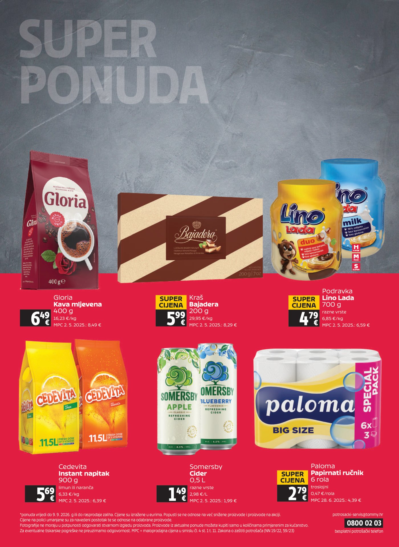 Tommy katalog Akcija 03.09. - 09.09.2026.
