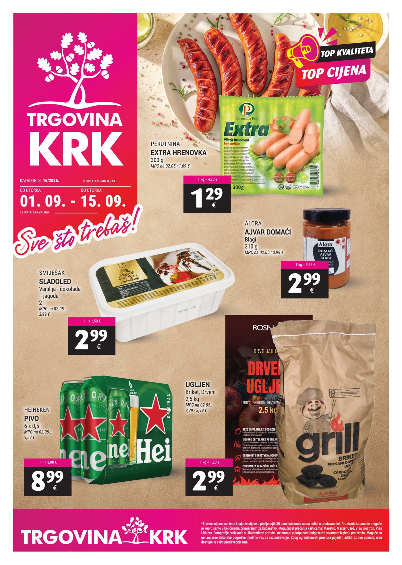 Trgovina Krk katalog Akcija 01.09. - 15.09.2026.