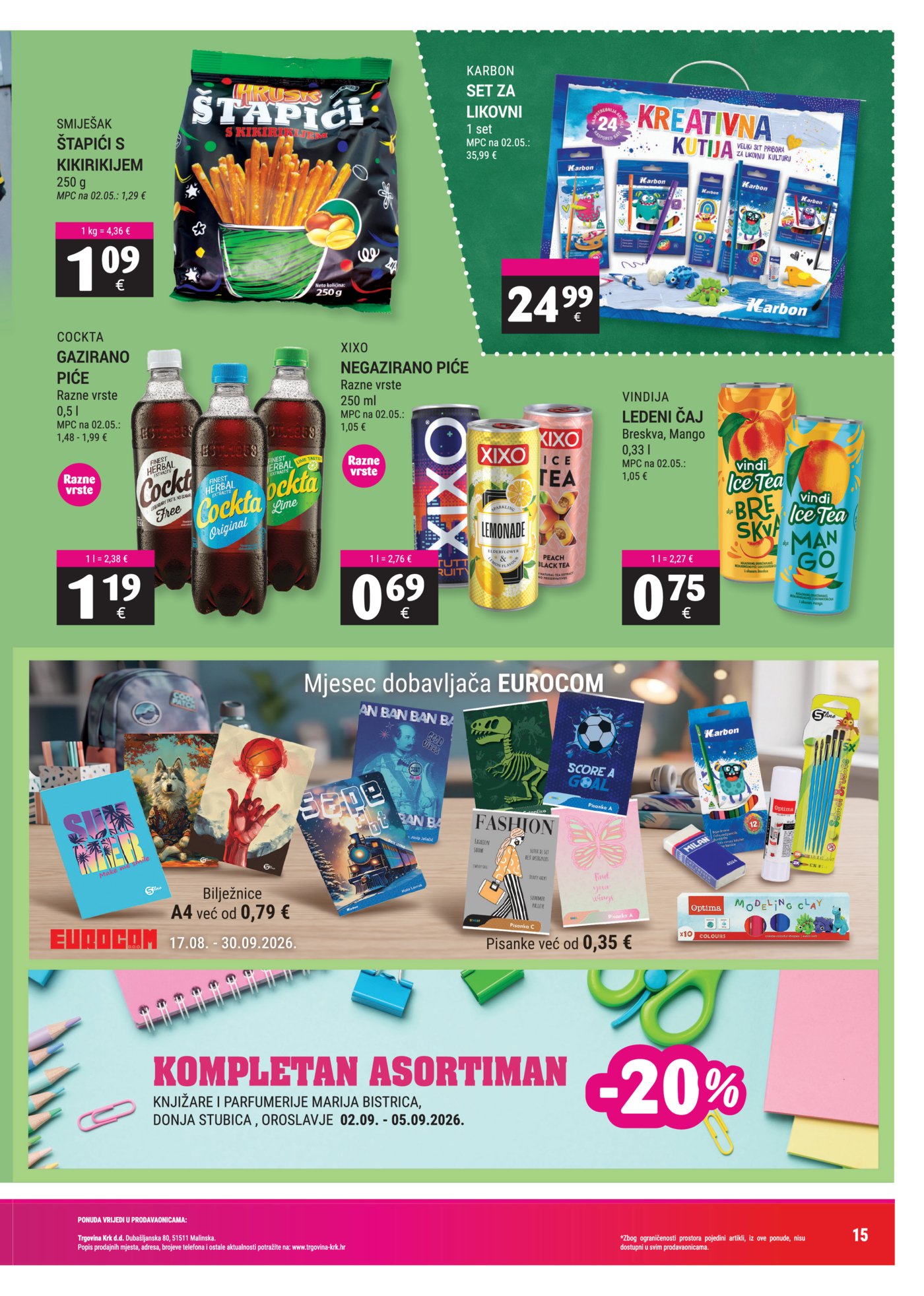 Trgovina Krk katalog Akcija 01.09. - 15.09.2026.