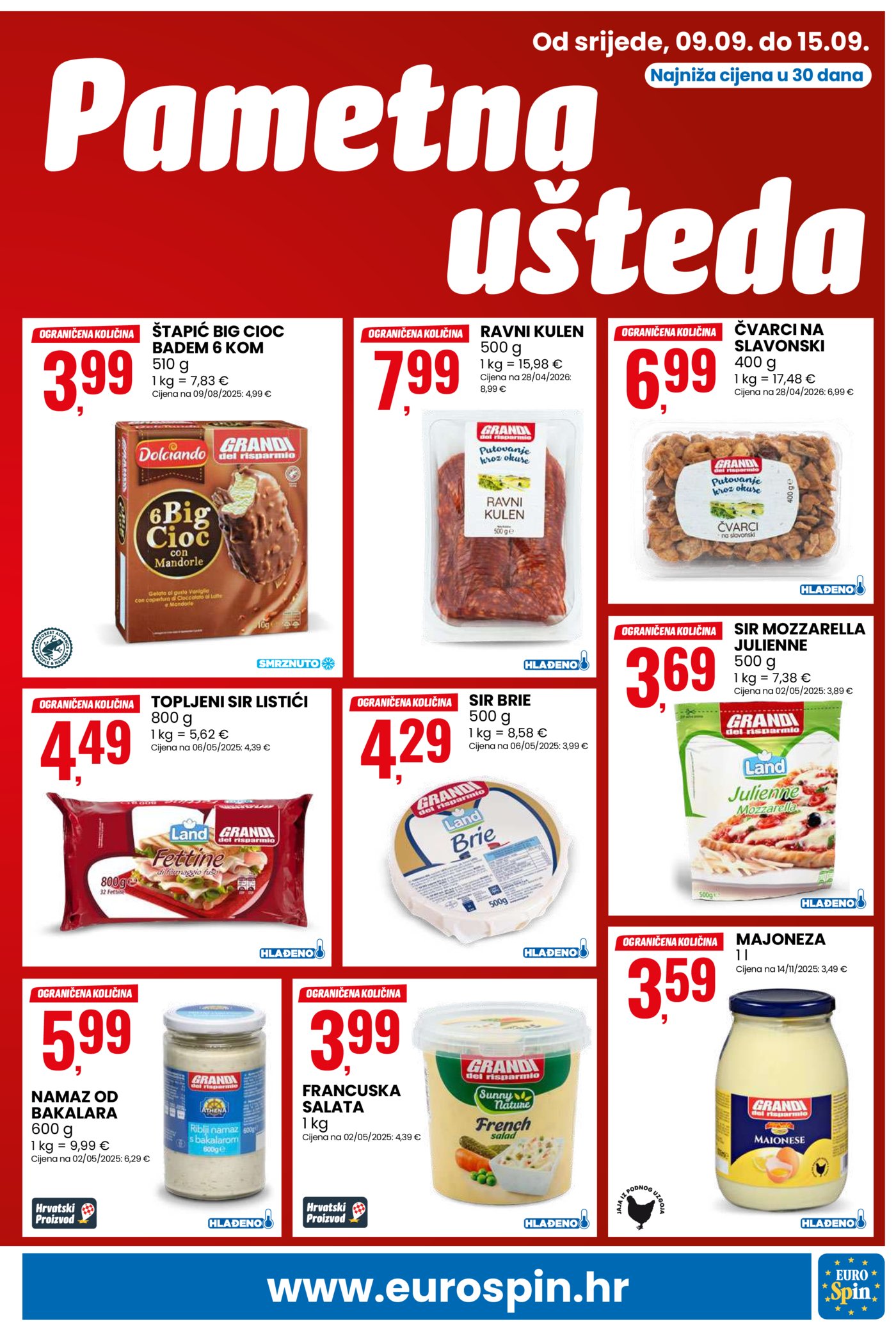 Eurospin katalog Akcija 09.09. - 15.09.2026.