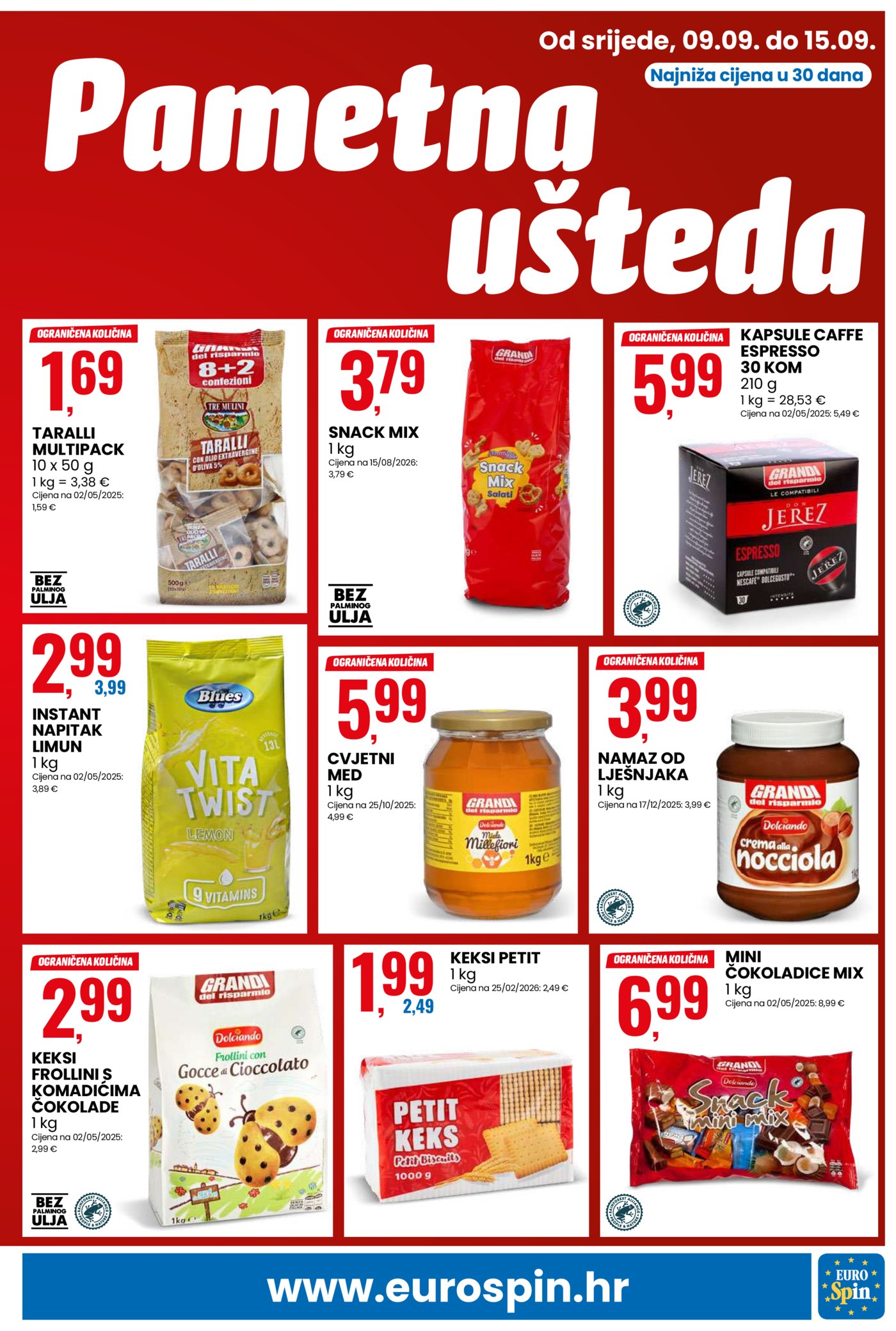 Eurospin katalog Akcija 09.09. - 15.09.2026.