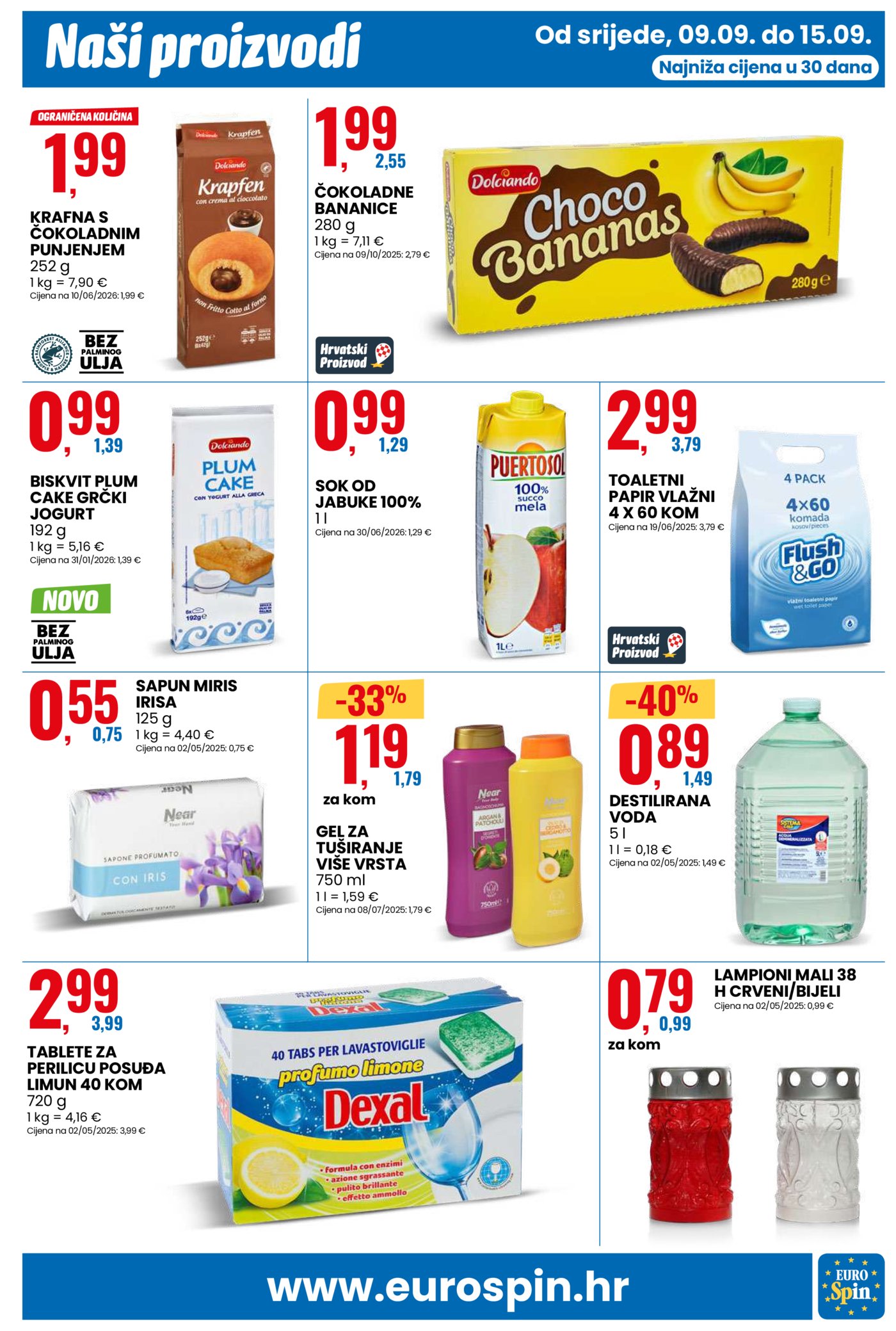 Eurospin katalog Akcija 09.09. - 15.09.2026.