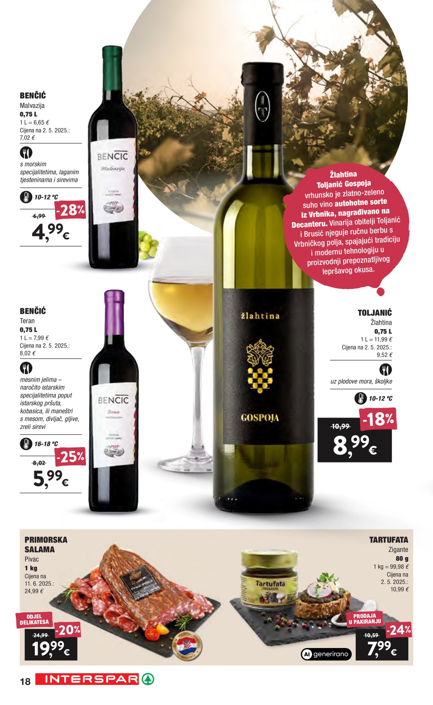 Interspar Vino Katalog Akcija 16.09.-06.10.2026.