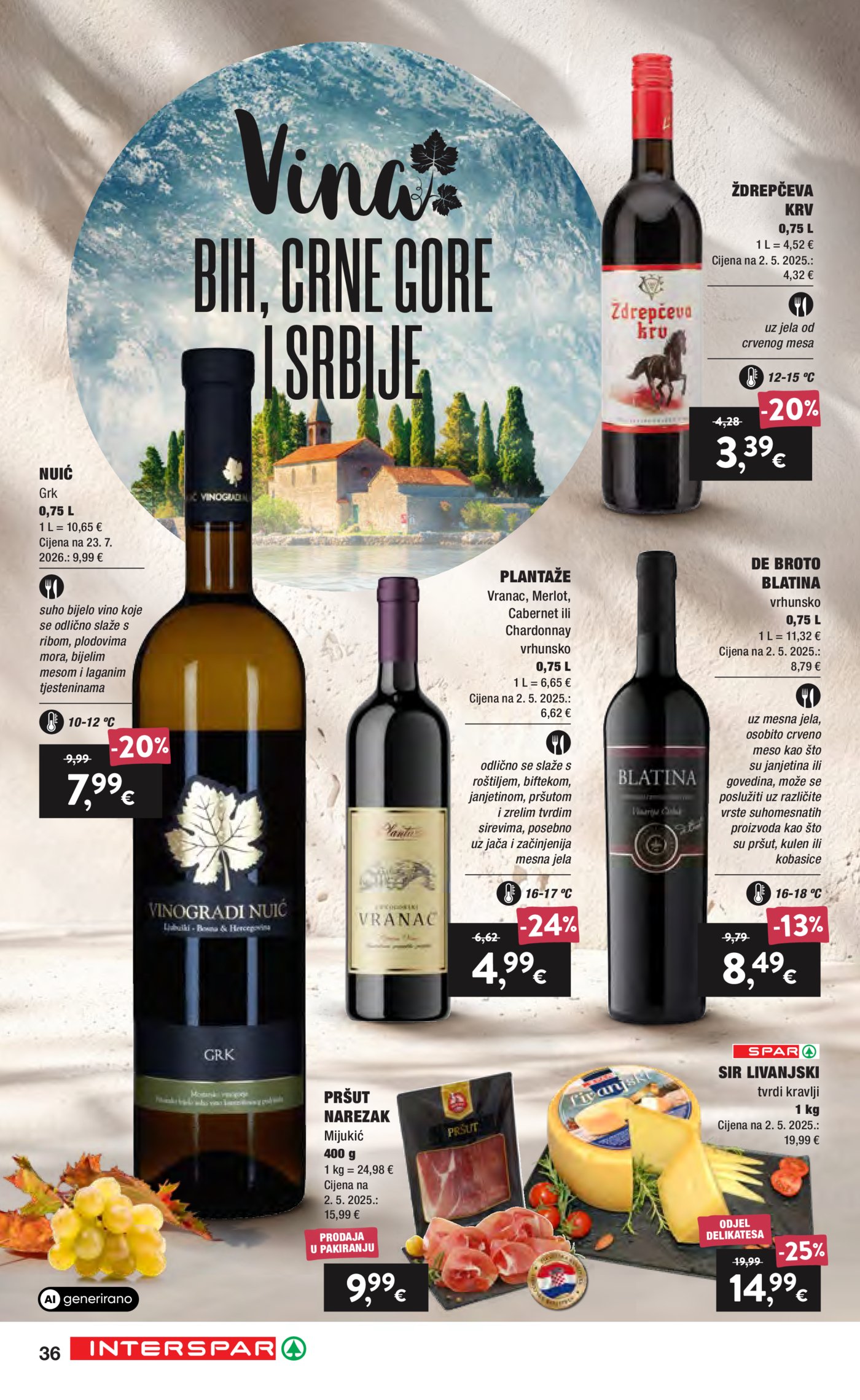 Interspar Vino Katalog Akcija 16.09.-06.10.2026.