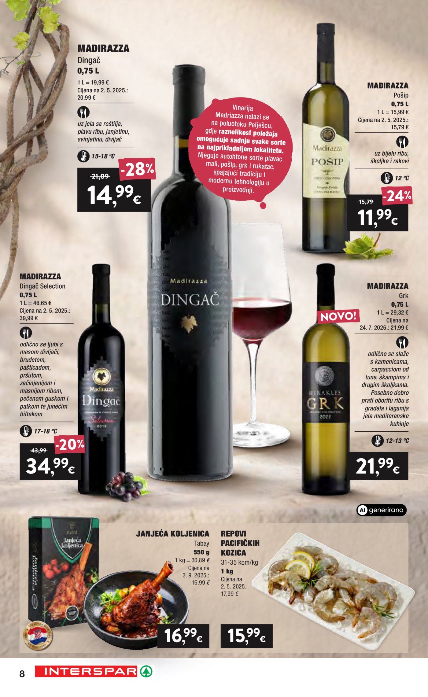Interspar Vino Katalog Akcija 16.09.-06.10.2026.