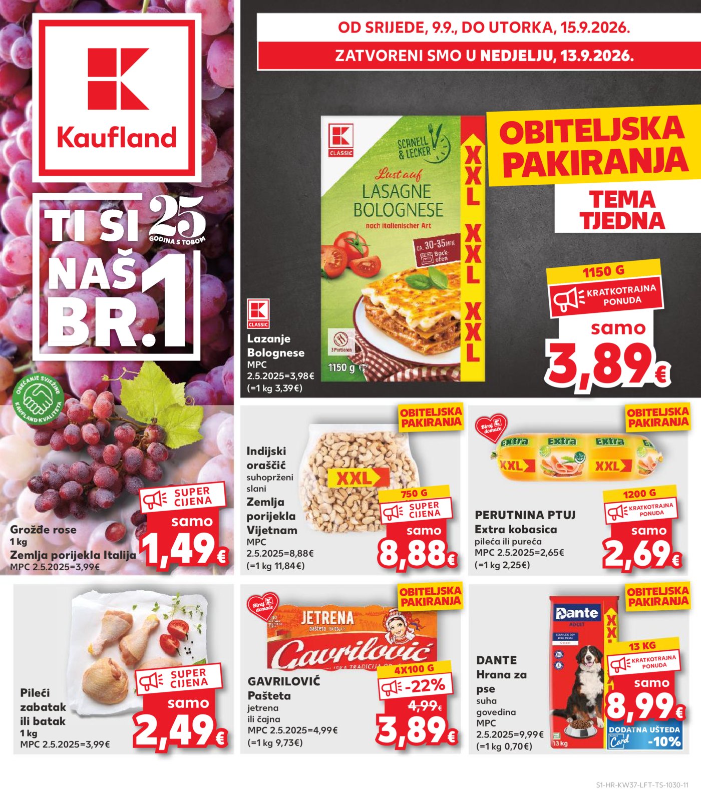 Kaufland katalog Akcija 09.09. - 15.09.2026.
