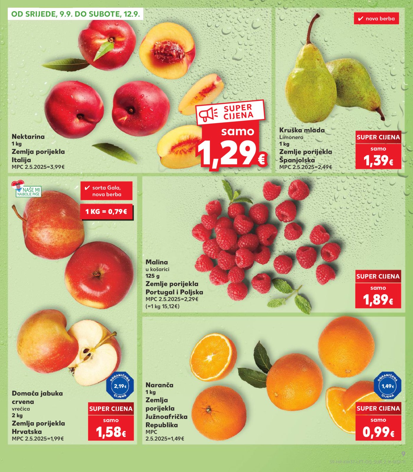 Kaufland katalog Akcija 09.09. - 15.09.2026.