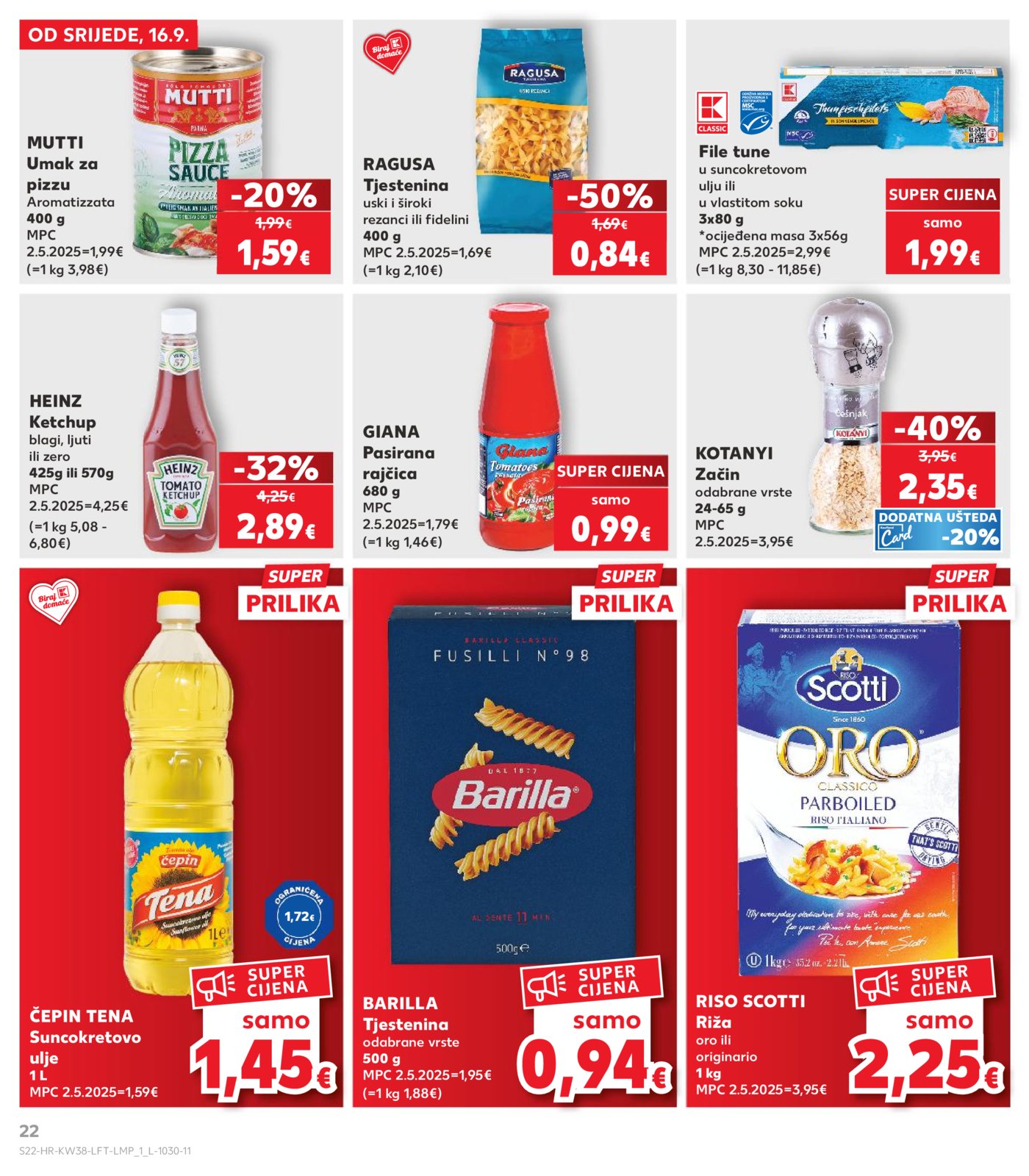 Kaufland Katalog Akcija 16.09.-22.09.2026.
