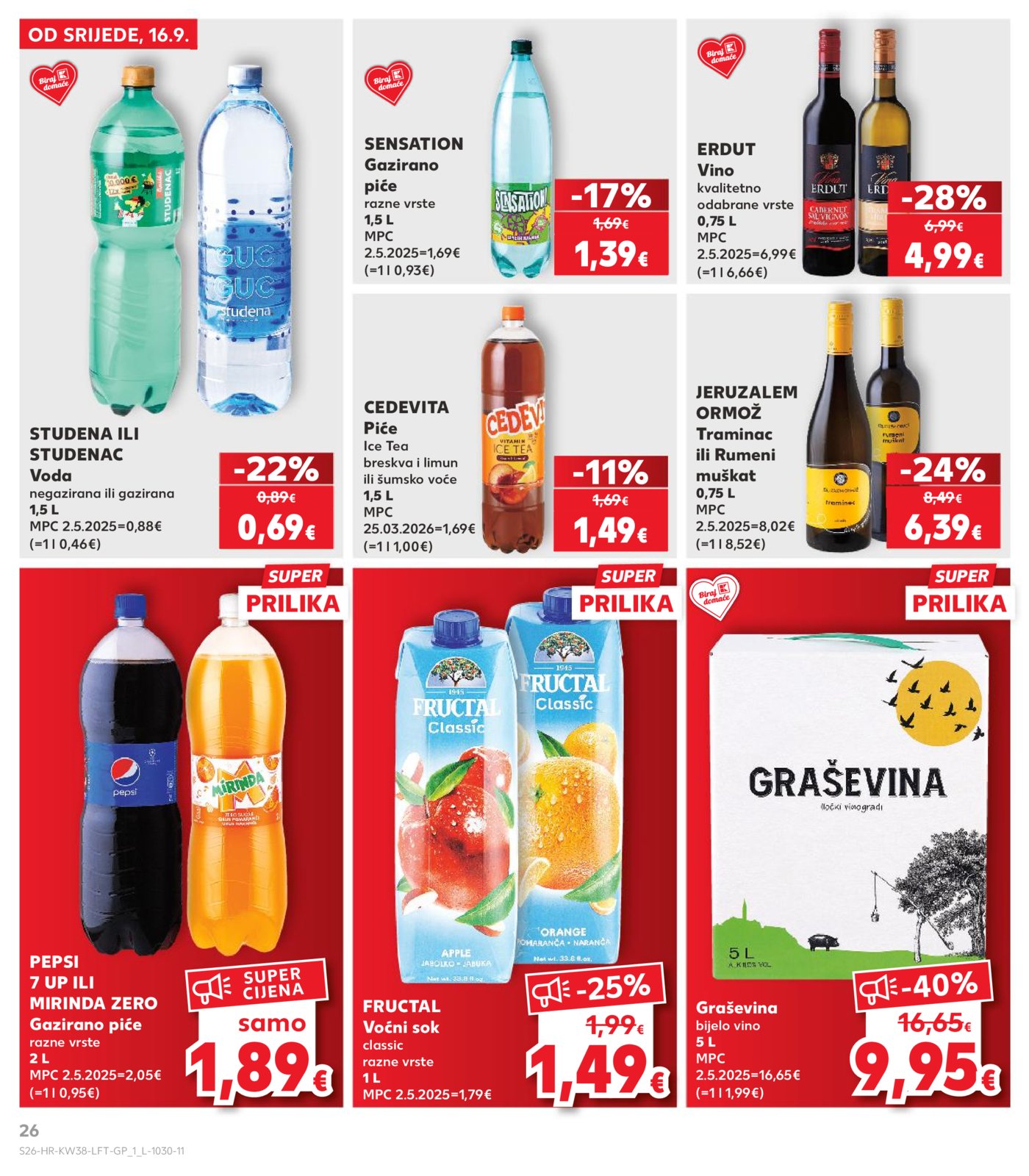 Kaufland Katalog Akcija 16.09.-22.09.2026.