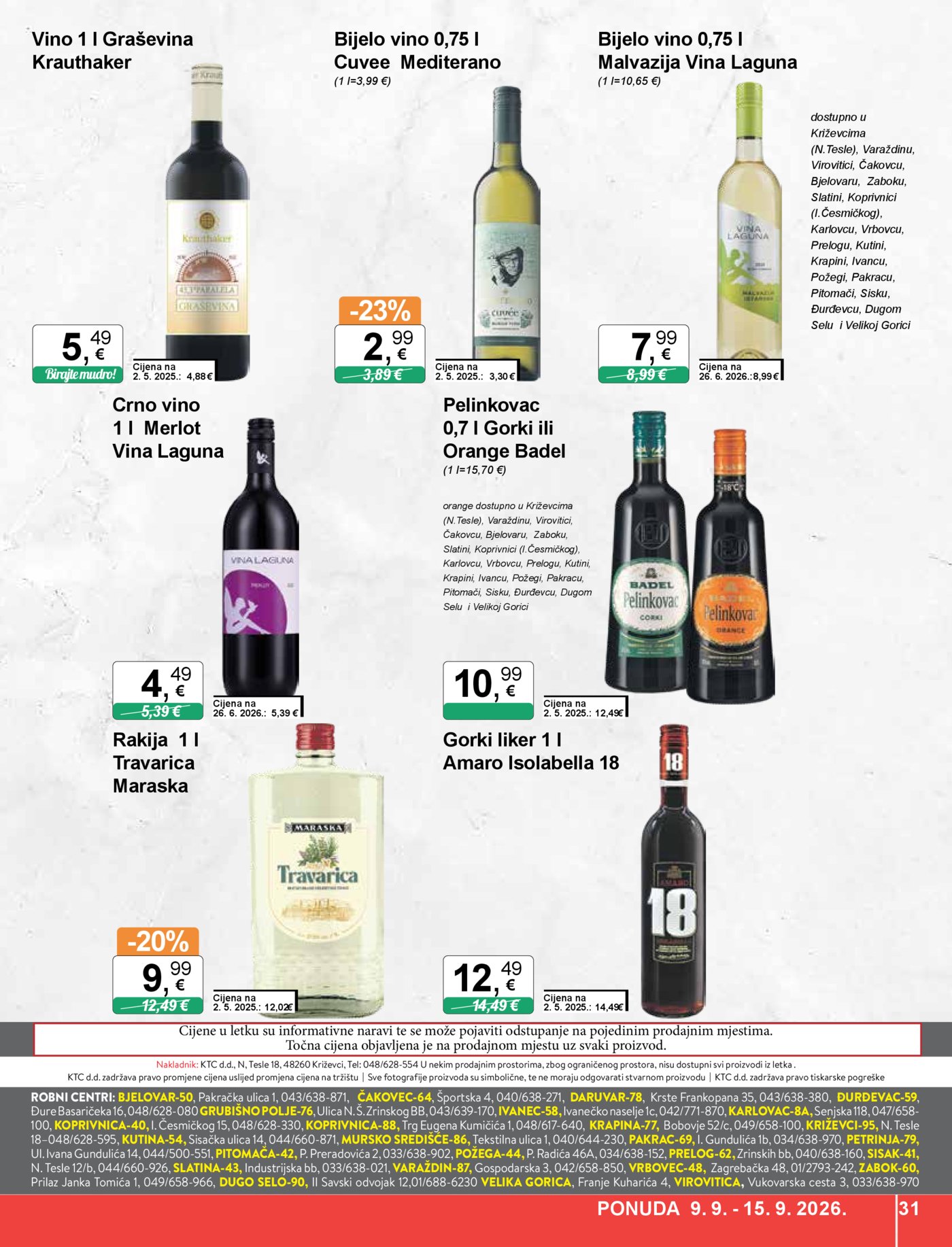 KTC katalog Široke potrošnje 09.09. - 15.09.2026.