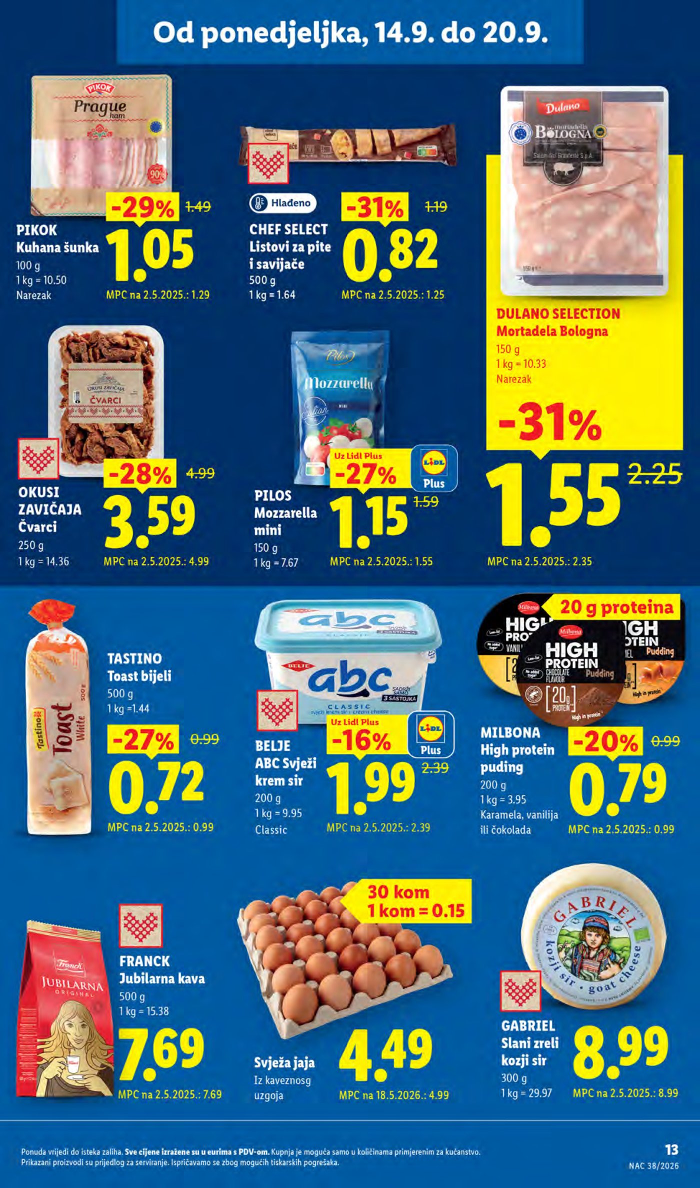 Lidl katalog Super akcija od ponedjeljka 14.09.-20.09.2026.