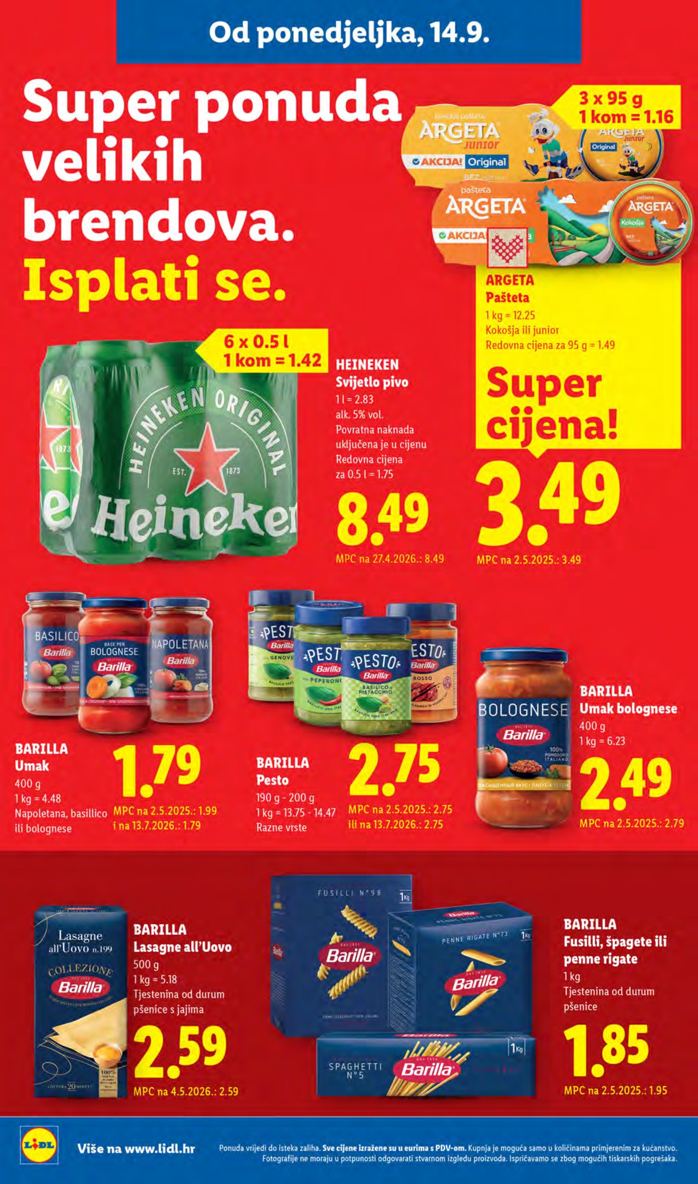 Lidl katalog Super akcija od ponedjeljka 14.09.-20.09.2026.