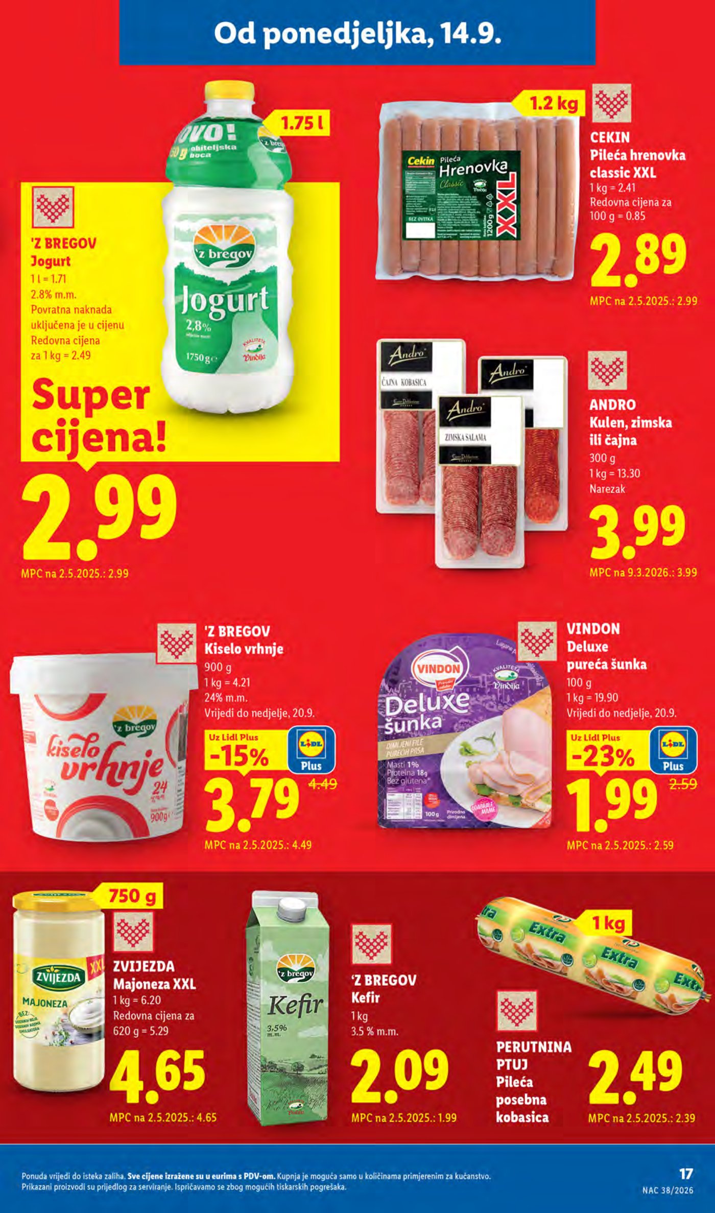 Lidl katalog Super akcija od ponedjeljka 14.09.-20.09.2026.
