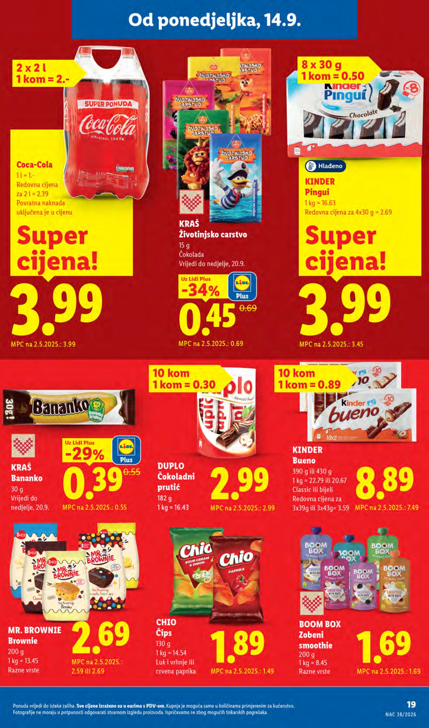 Lidl katalog Super akcija od ponedjeljka 14.09.-20.09.2026.