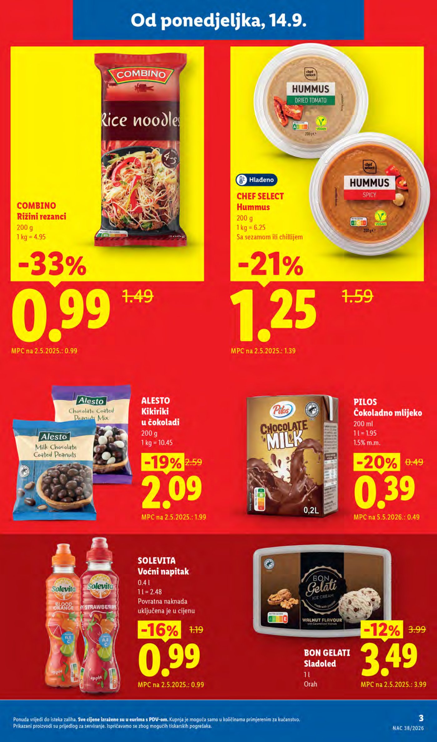 Lidl katalog Super akcija od ponedjeljka 14.09.-20.09.2026.