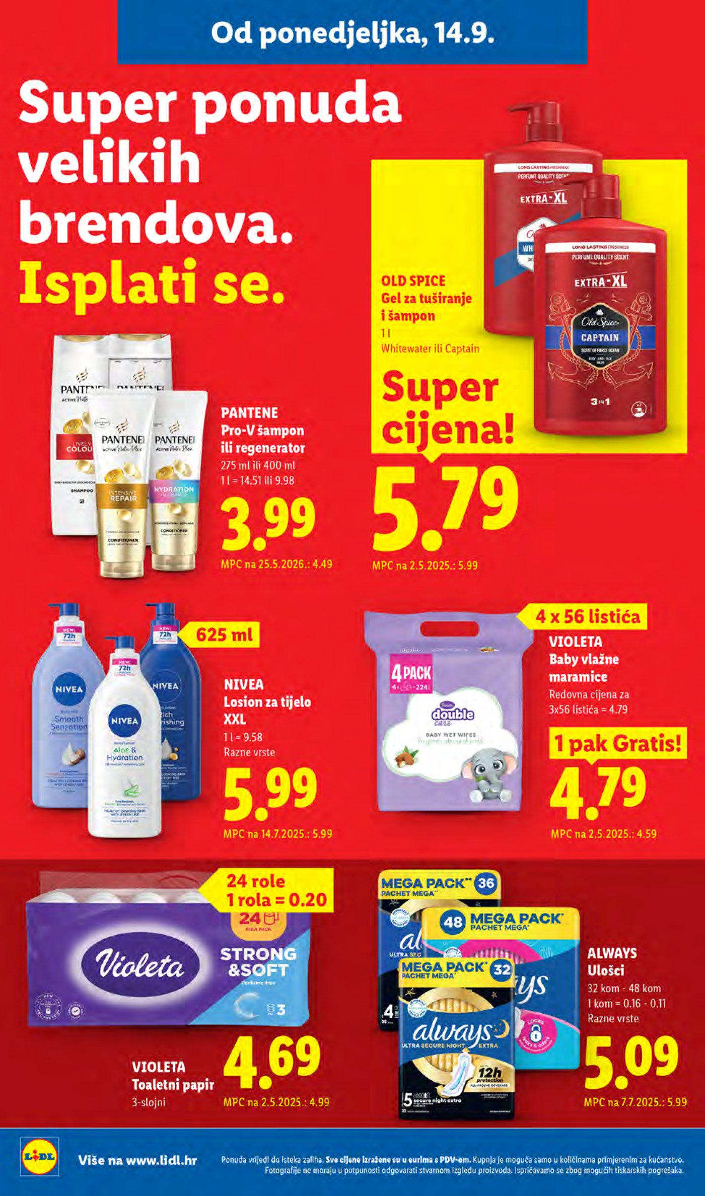 Lidl katalog Super akcija od ponedjeljka 14.09.-20.09.2026.
