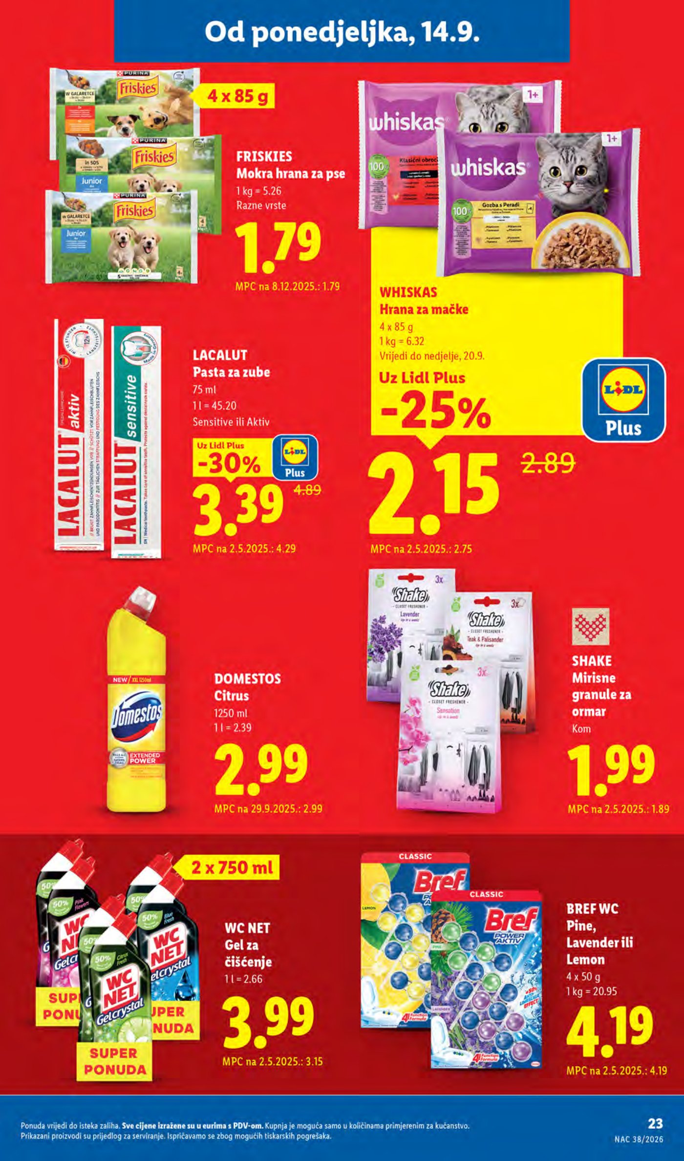 Lidl katalog Super akcija od ponedjeljka 14.09.-20.09.2026.