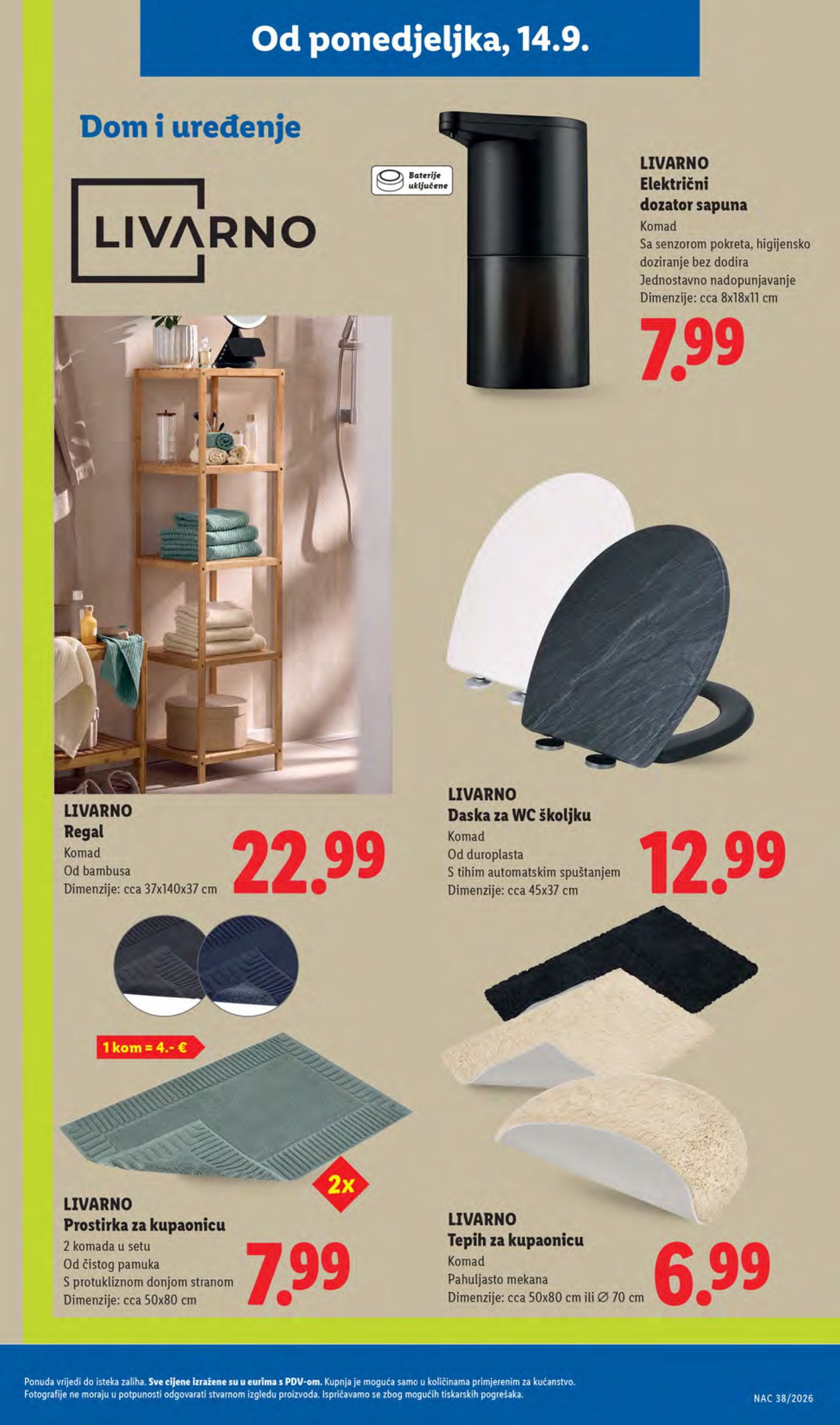 Lidl katalog Super akcija od ponedjeljka 14.09.-20.09.2026.
