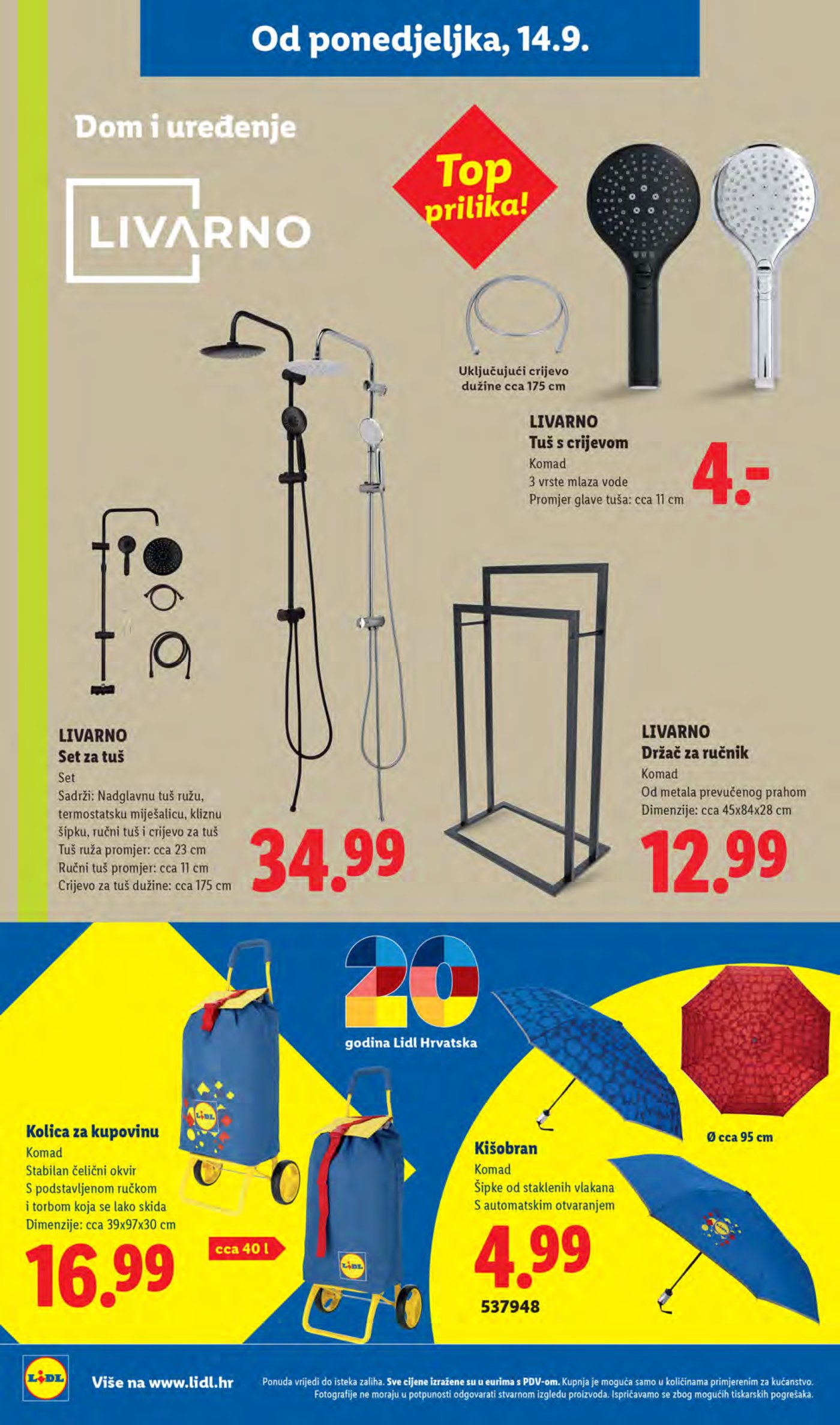 Lidl katalog Super akcija od ponedjeljka 14.09.-20.09.2026.