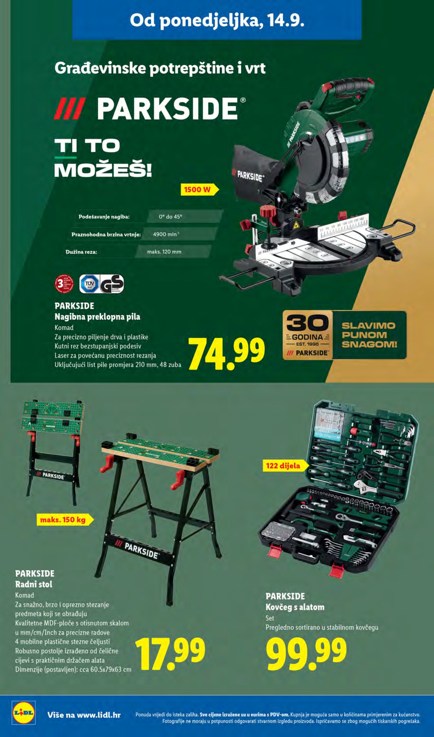 Lidl katalog Super akcija od ponedjeljka 14.09.-20.09.2026.