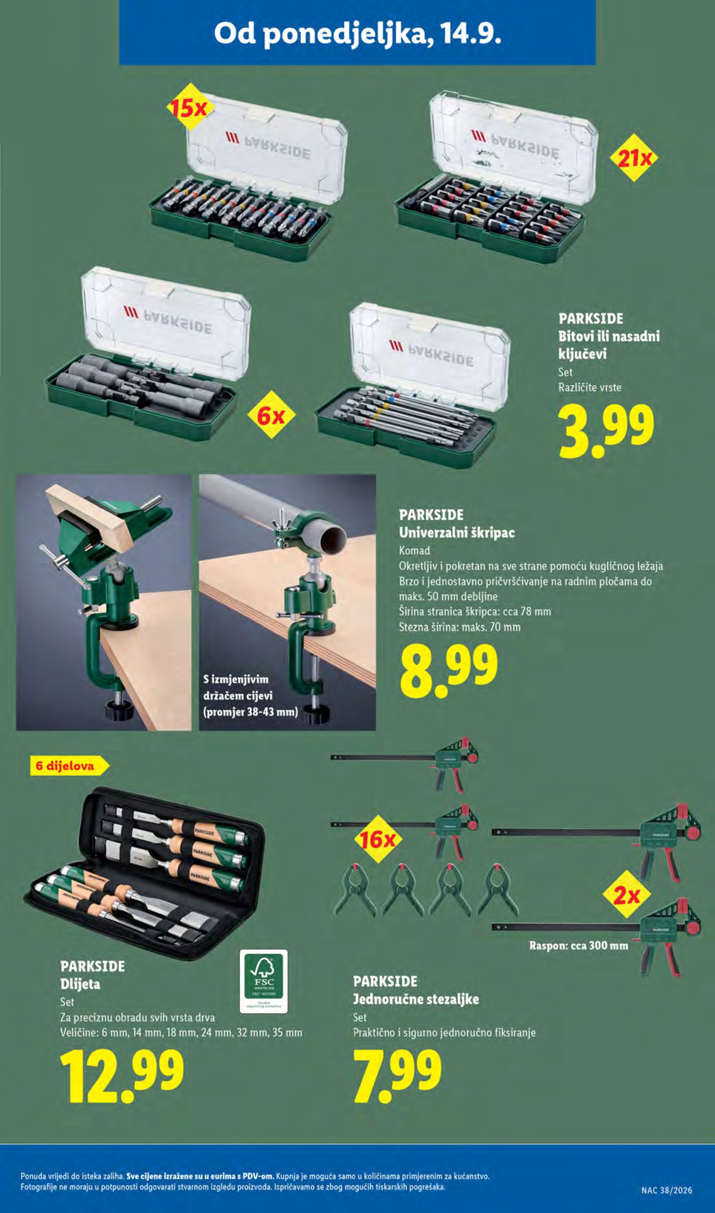 Lidl katalog Super akcija od ponedjeljka 14.09.-20.09.2026.