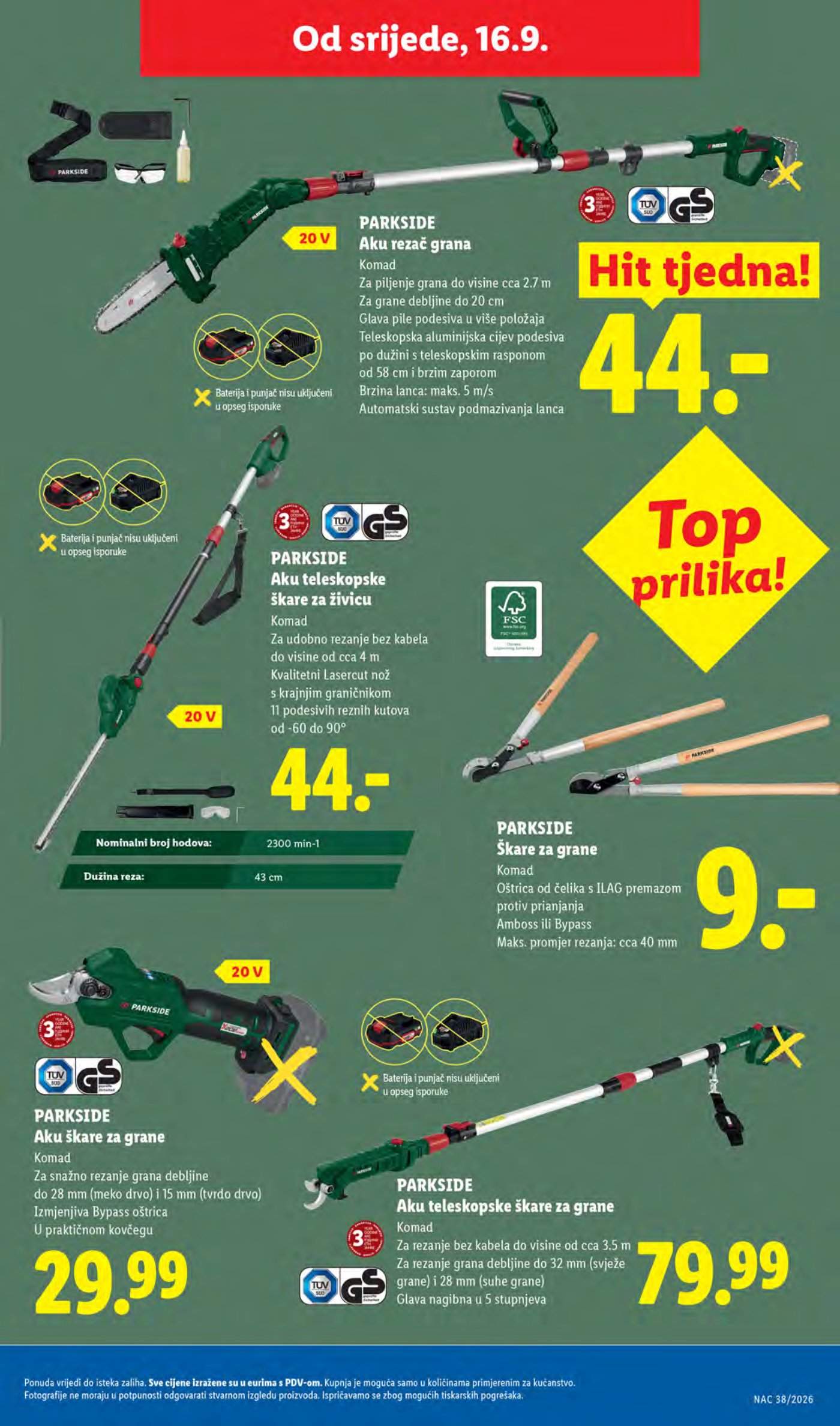 Lidl katalog Super akcija od ponedjeljka 14.09.-20.09.2026.