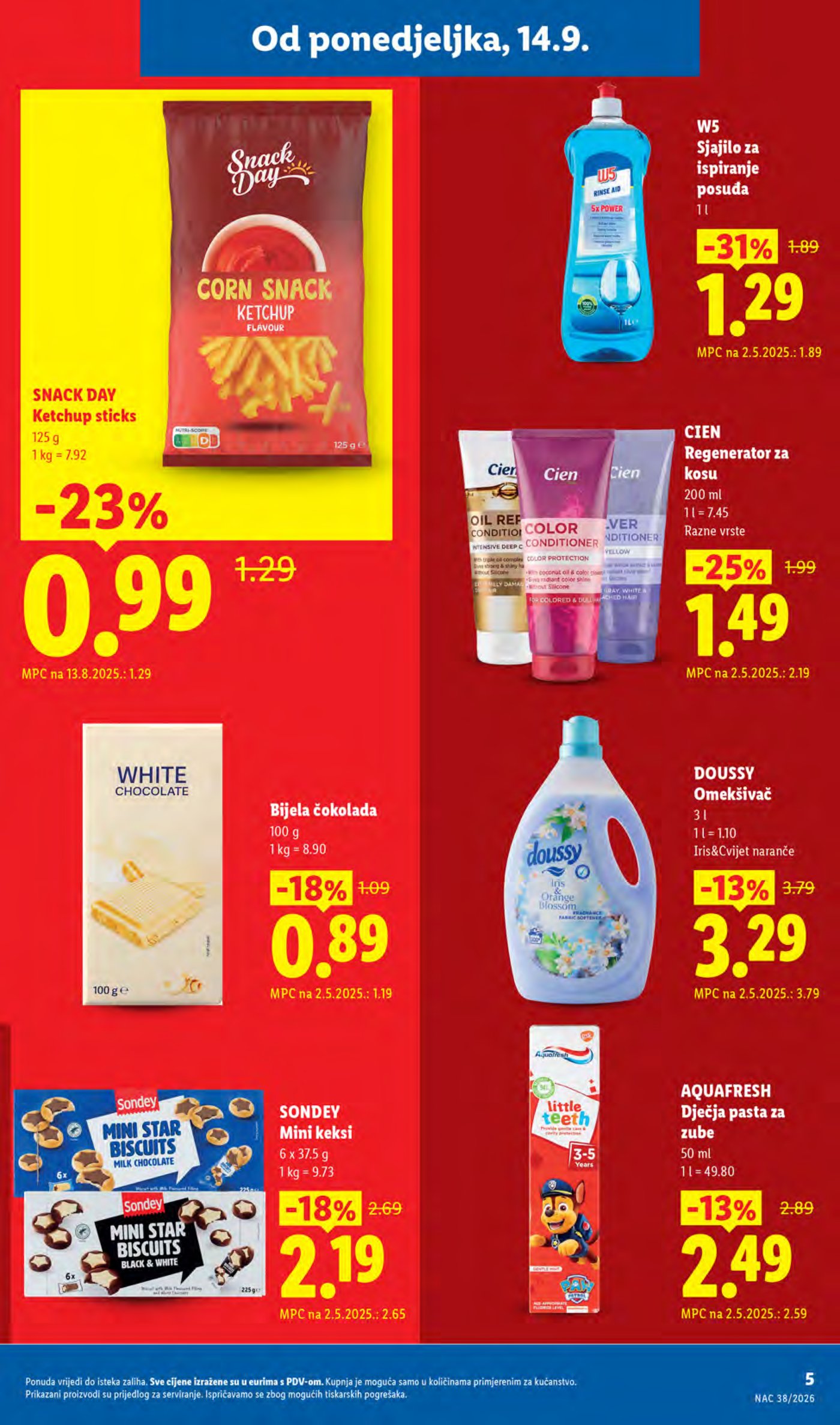 Lidl katalog Super akcija od ponedjeljka 14.09.-20.09.2026.