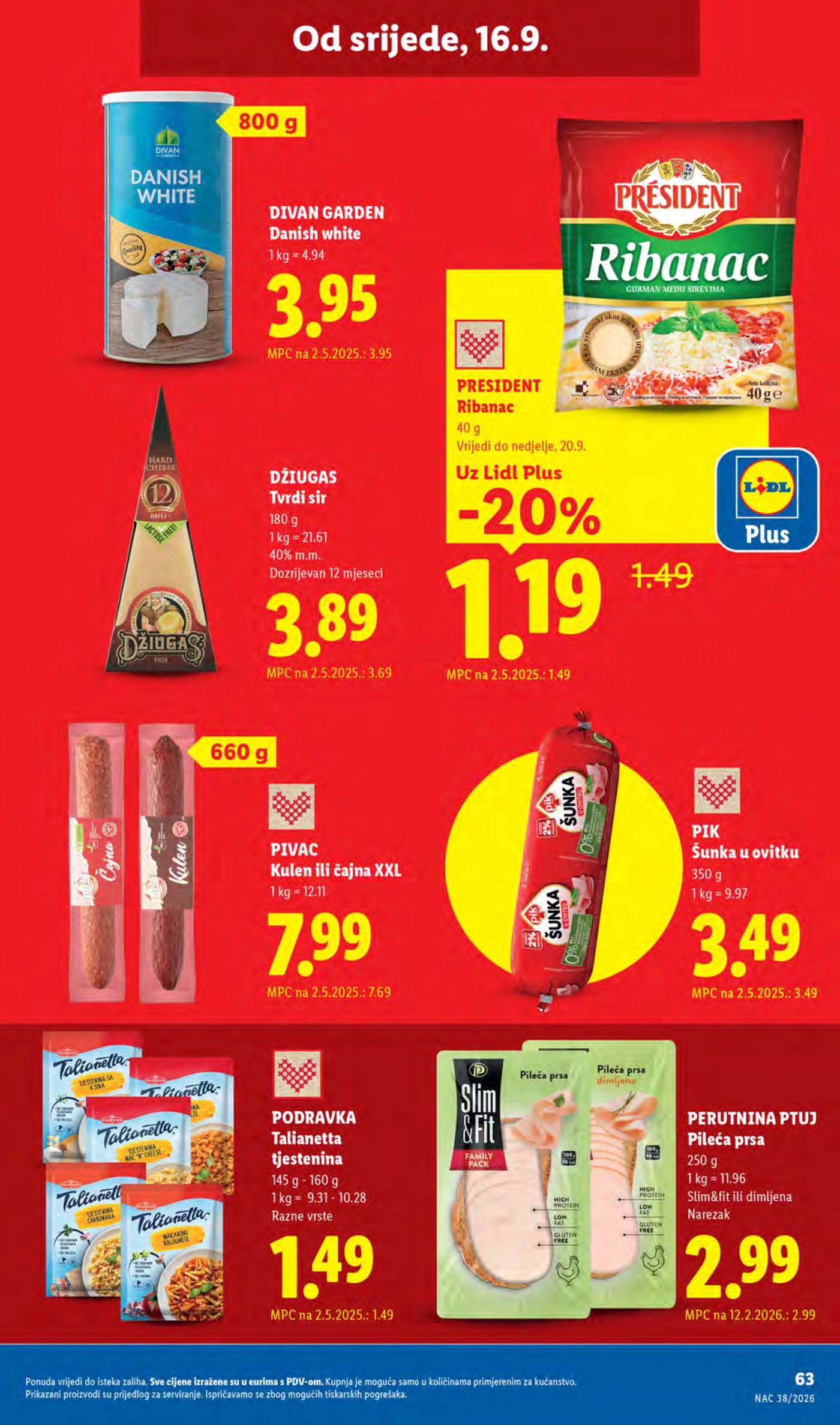 Lidl katalog Super akcija od ponedjeljka 14.09.-20.09.2026.