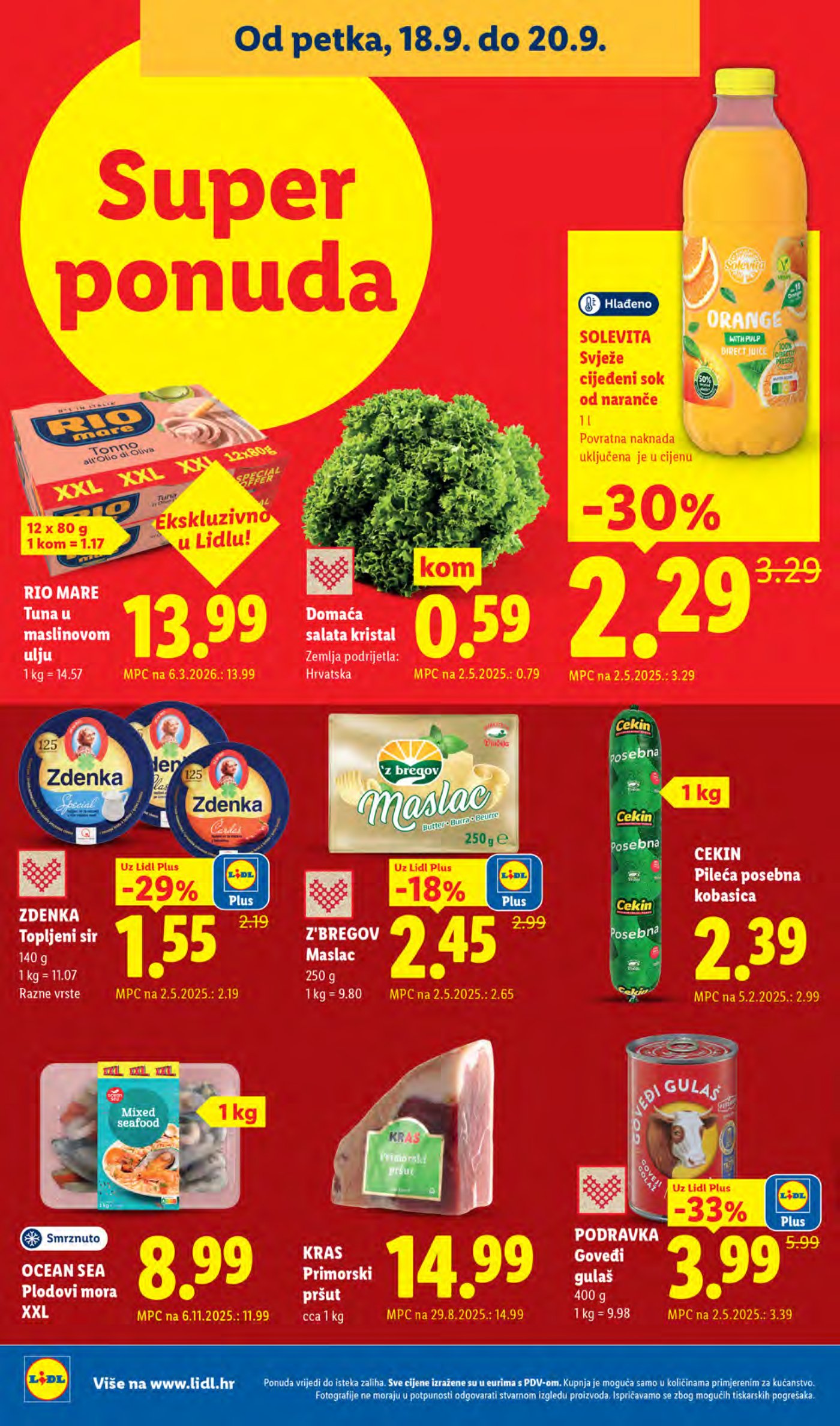 Lidl katalog Super akcija od ponedjeljka 14.09.-20.09.2026.