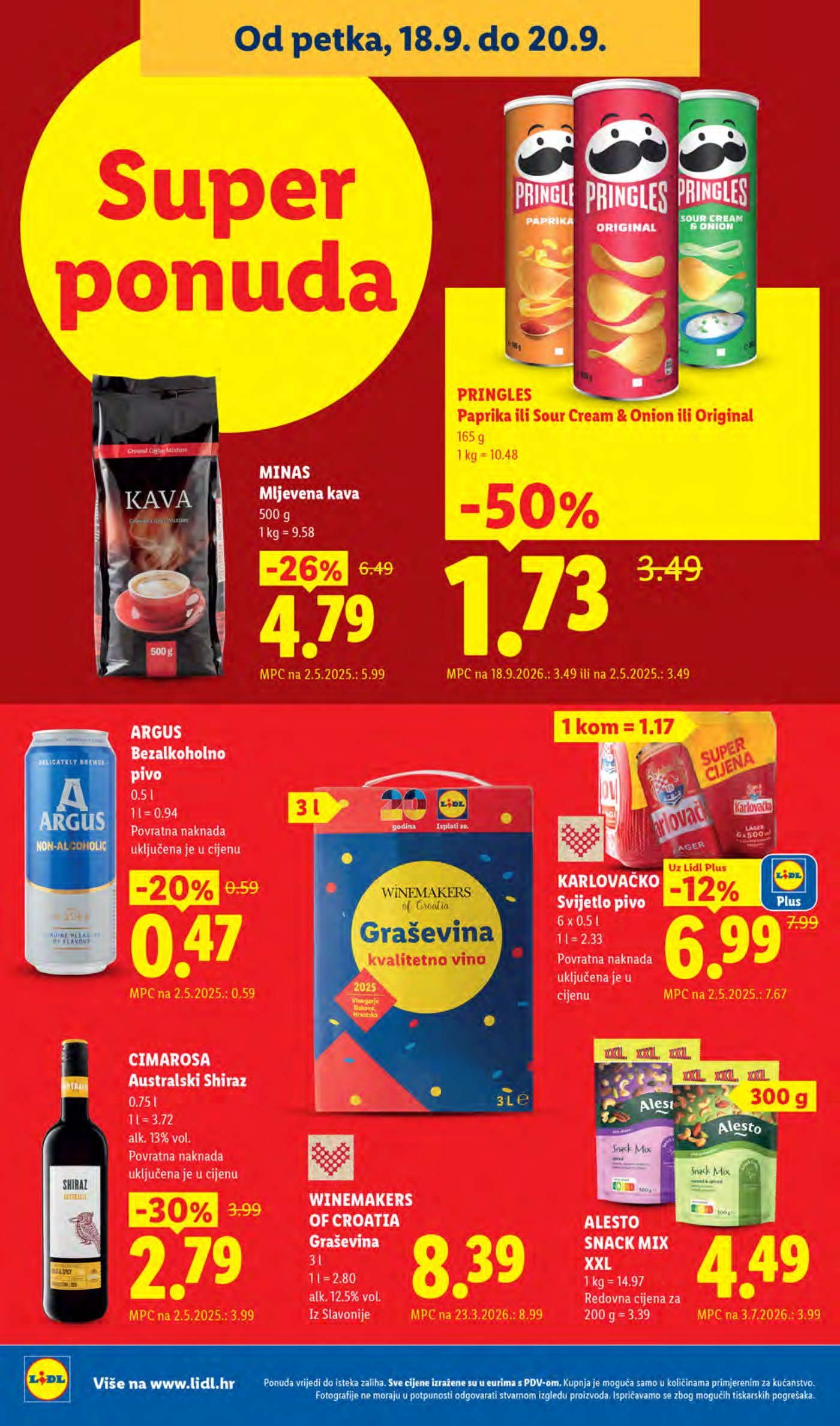 Lidl katalog Super akcija od ponedjeljka 14.09.-20.09.2026.