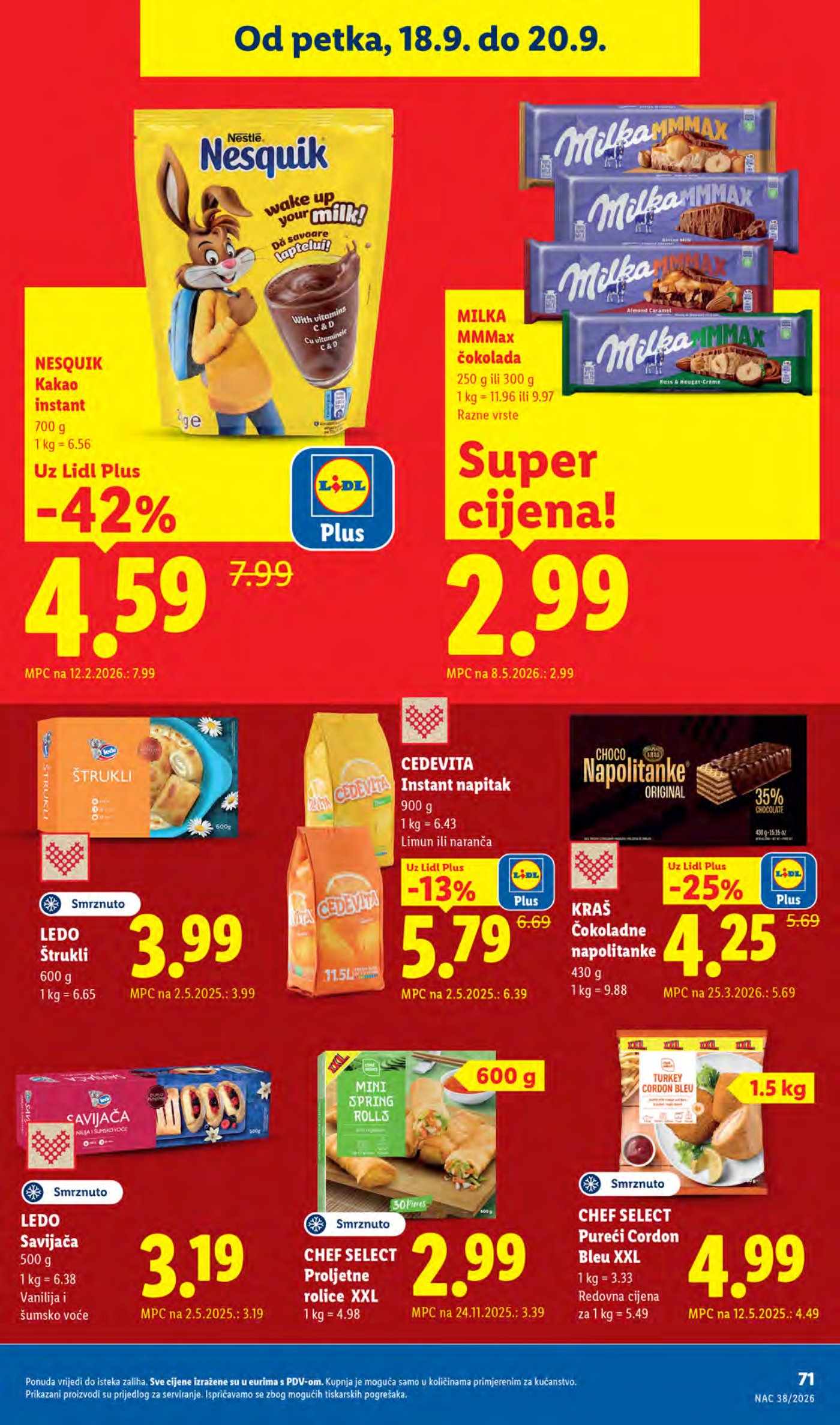 Lidl katalog Super akcija od ponedjeljka 14.09.-20.09.2026.