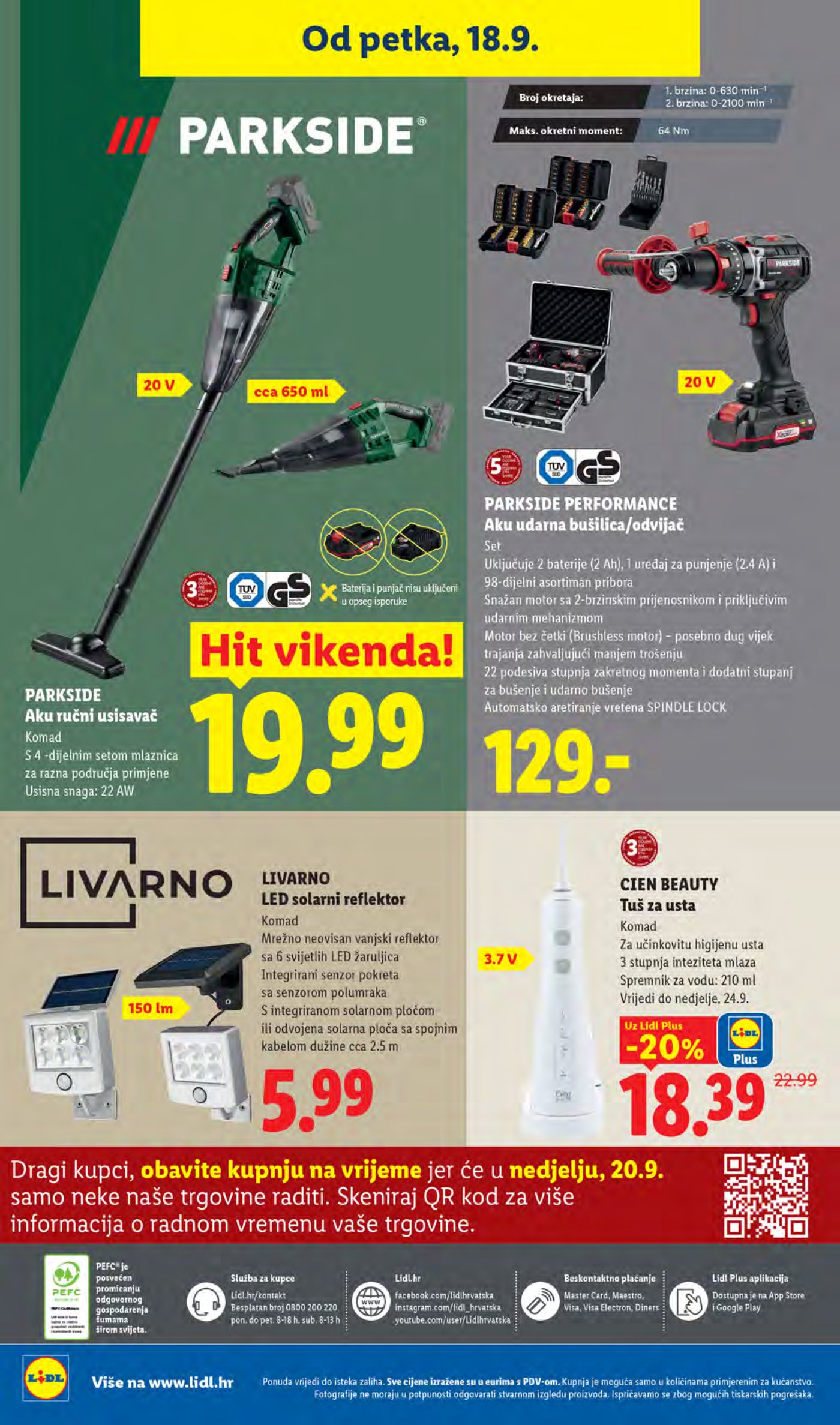 Lidl katalog Super akcija od ponedjeljka 14.09.-20.09.2026.
