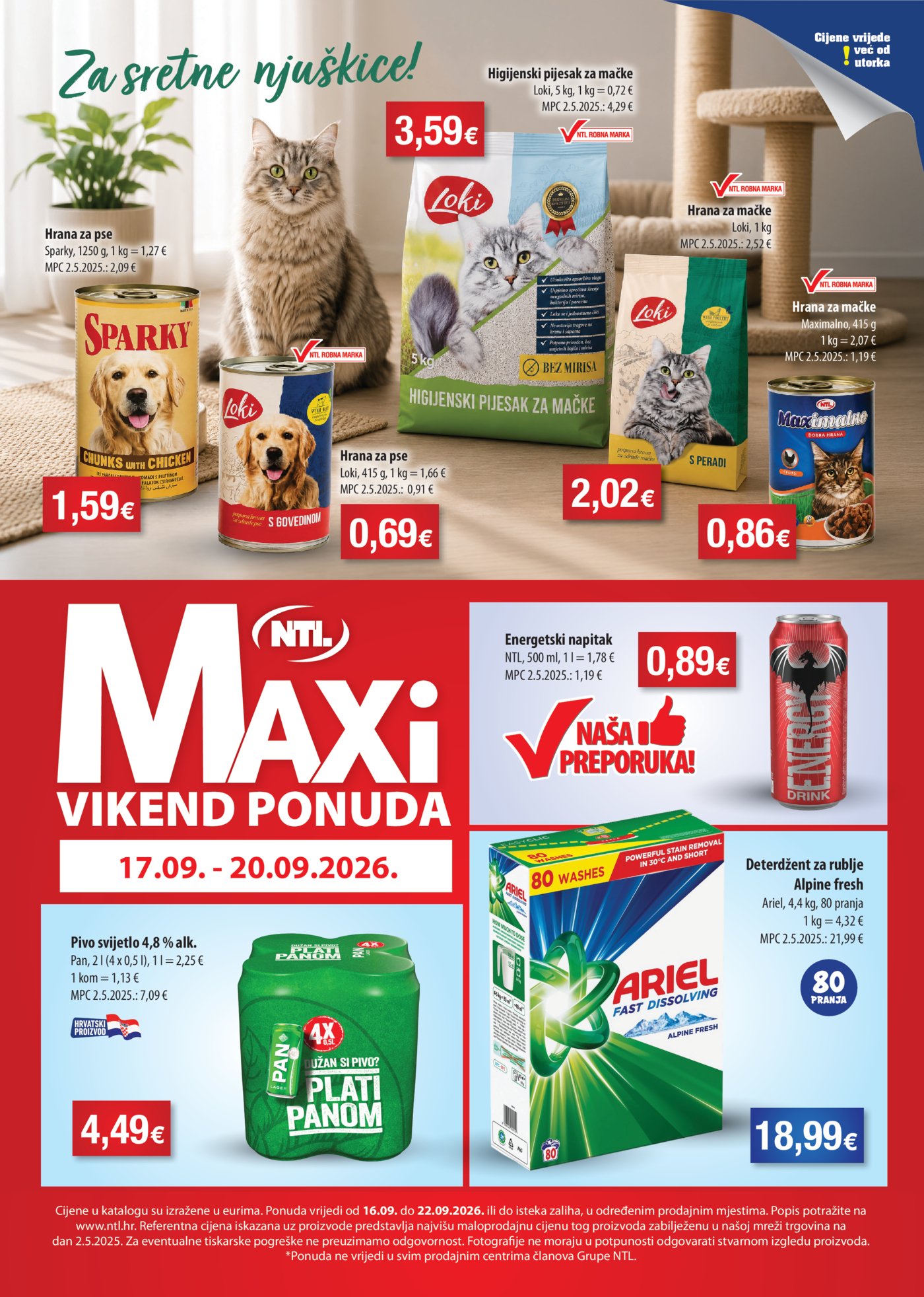 NTL katalog Maxi Tjedna Akcija 16.09.-22.09.2026.