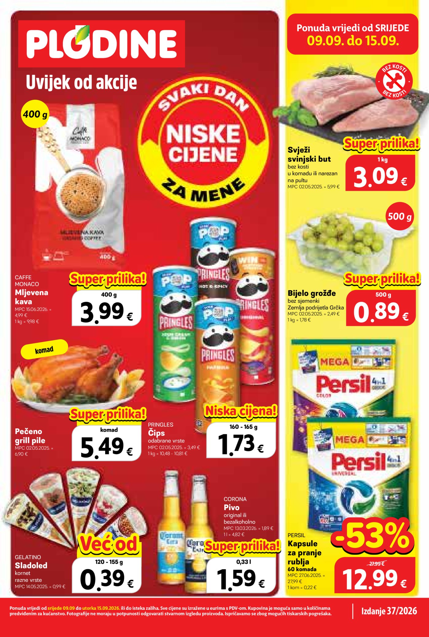 Plodine katalog Akcija 09.09. - 15.09.2026.