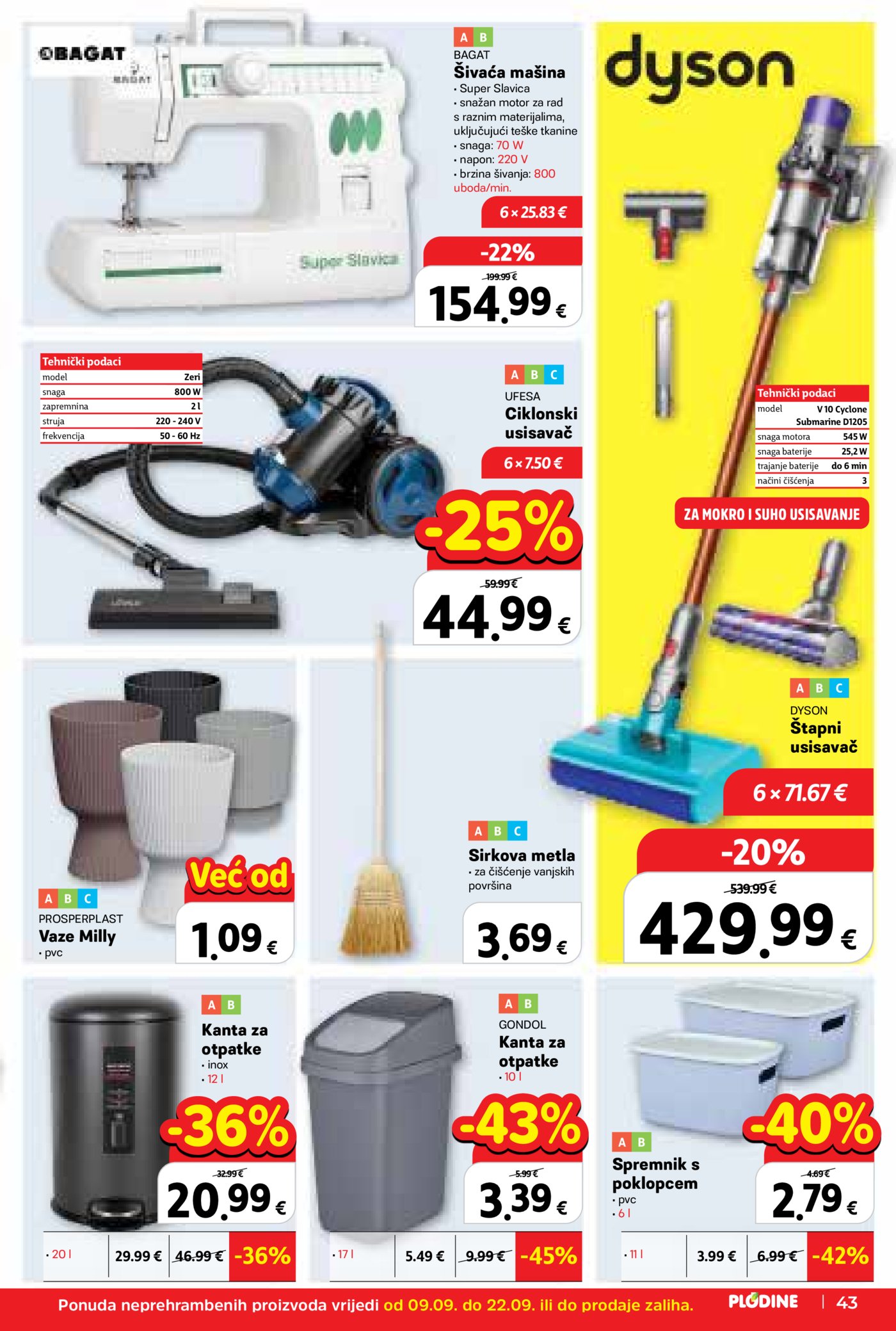Plodine katalog Akcija 09.09. - 15.09.2026.