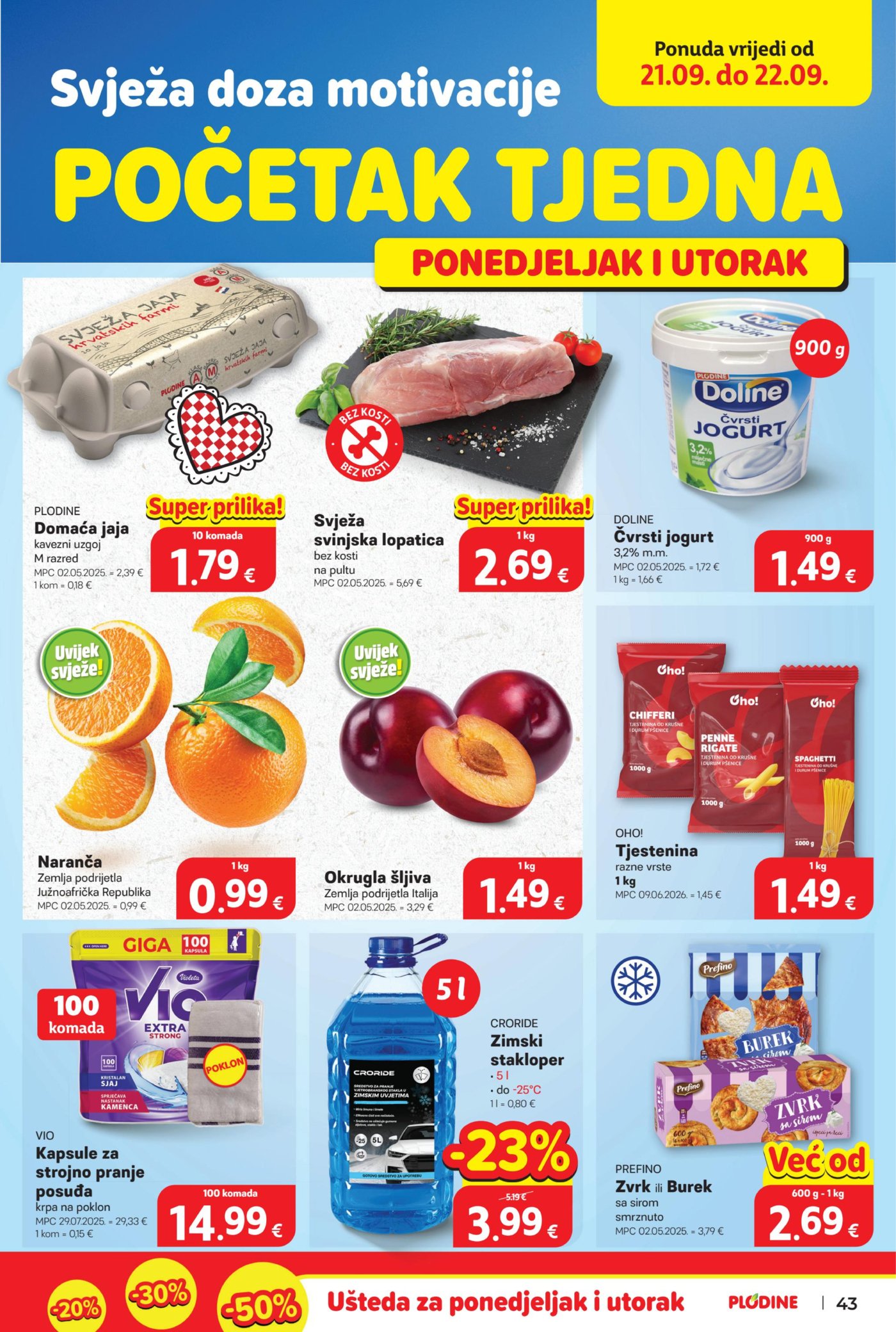 Plodine Katalog Akcija 16.09.-22.09.2026.