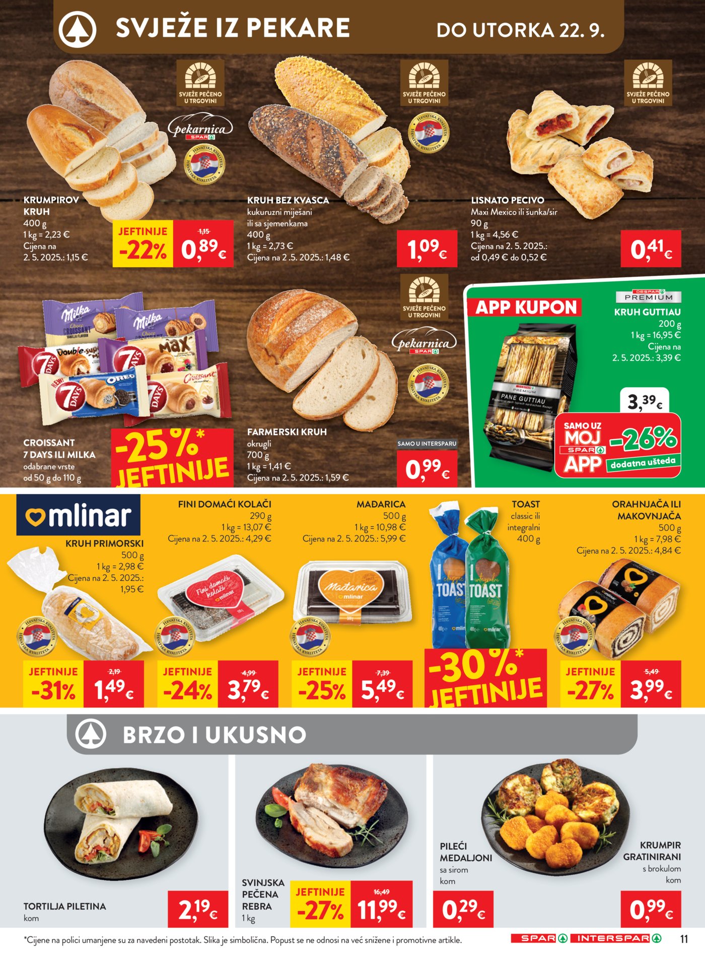 SPAR INTERSPAR Katalog Akcija 16.09.-22.09.2026.