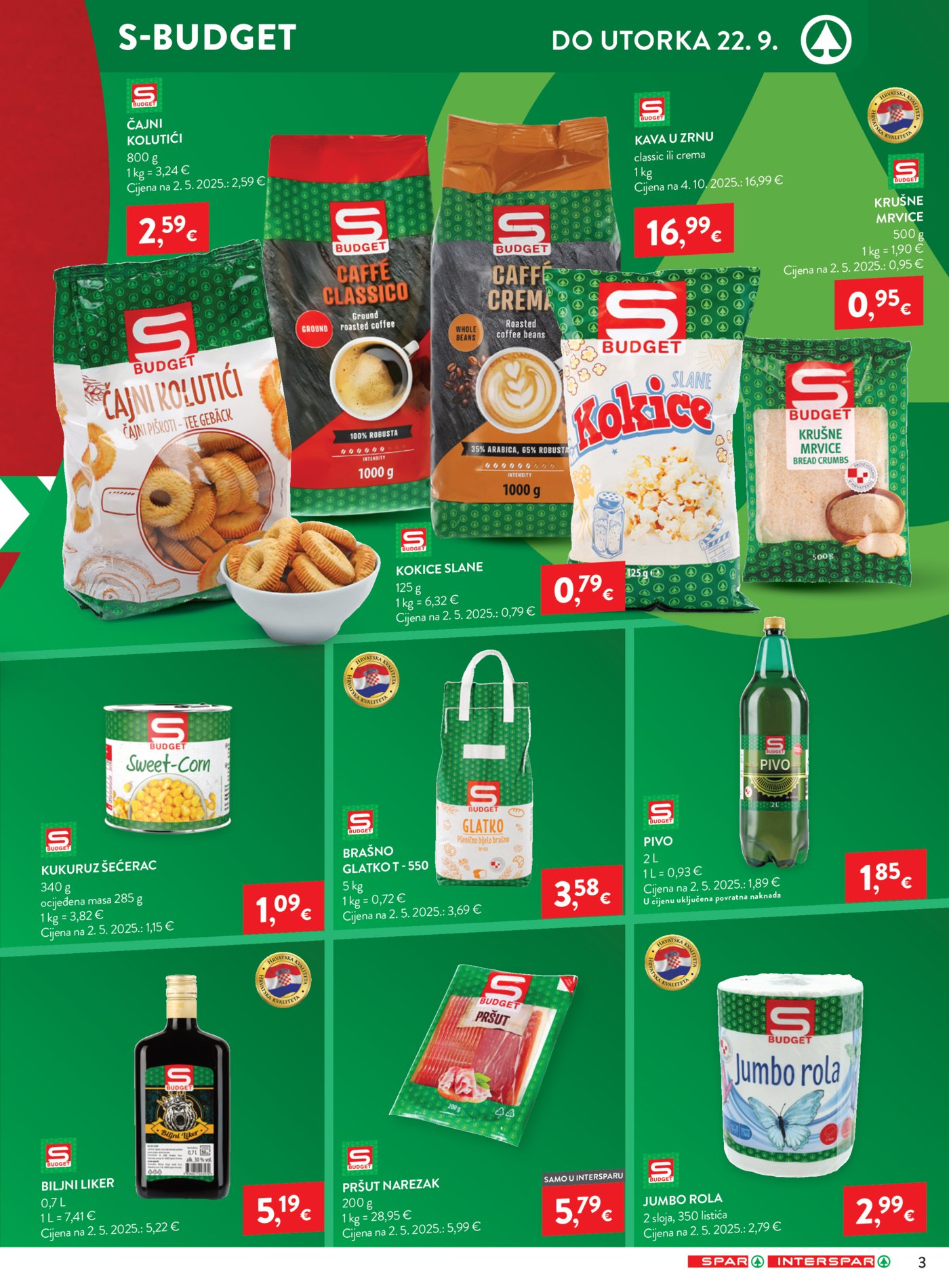 SPAR INTERSPAR Katalog Akcija 16.09.-22.09.2026.