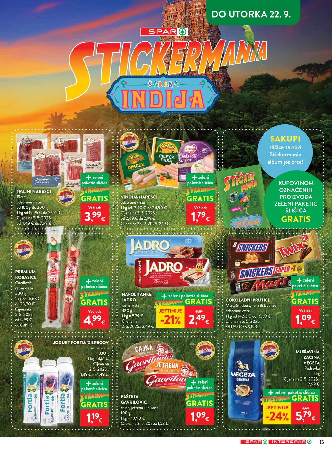 SPAR INTERSPAR Katalog Akcija 16.09.-22.09.2026.