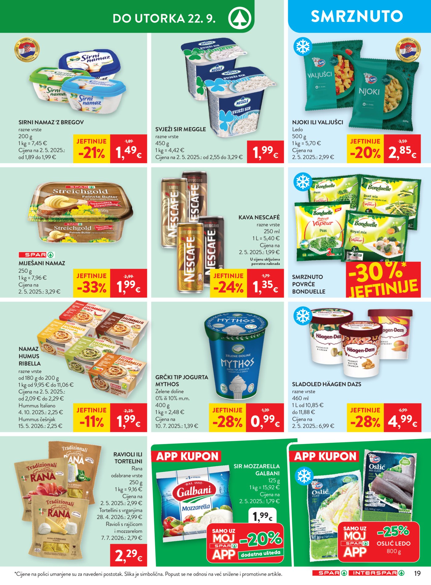 SPAR INTERSPAR Katalog Akcija 16.09.-22.09.2026.