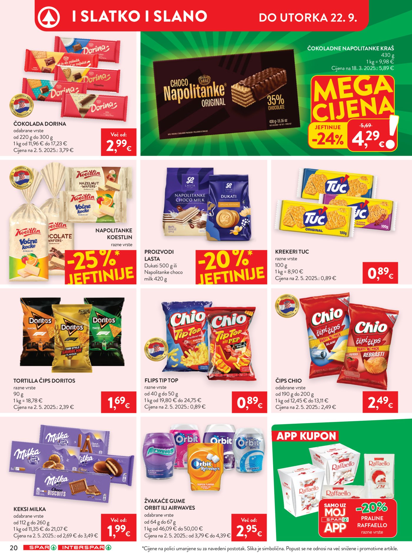 SPAR INTERSPAR Katalog Akcija 16.09.-22.09.2026.