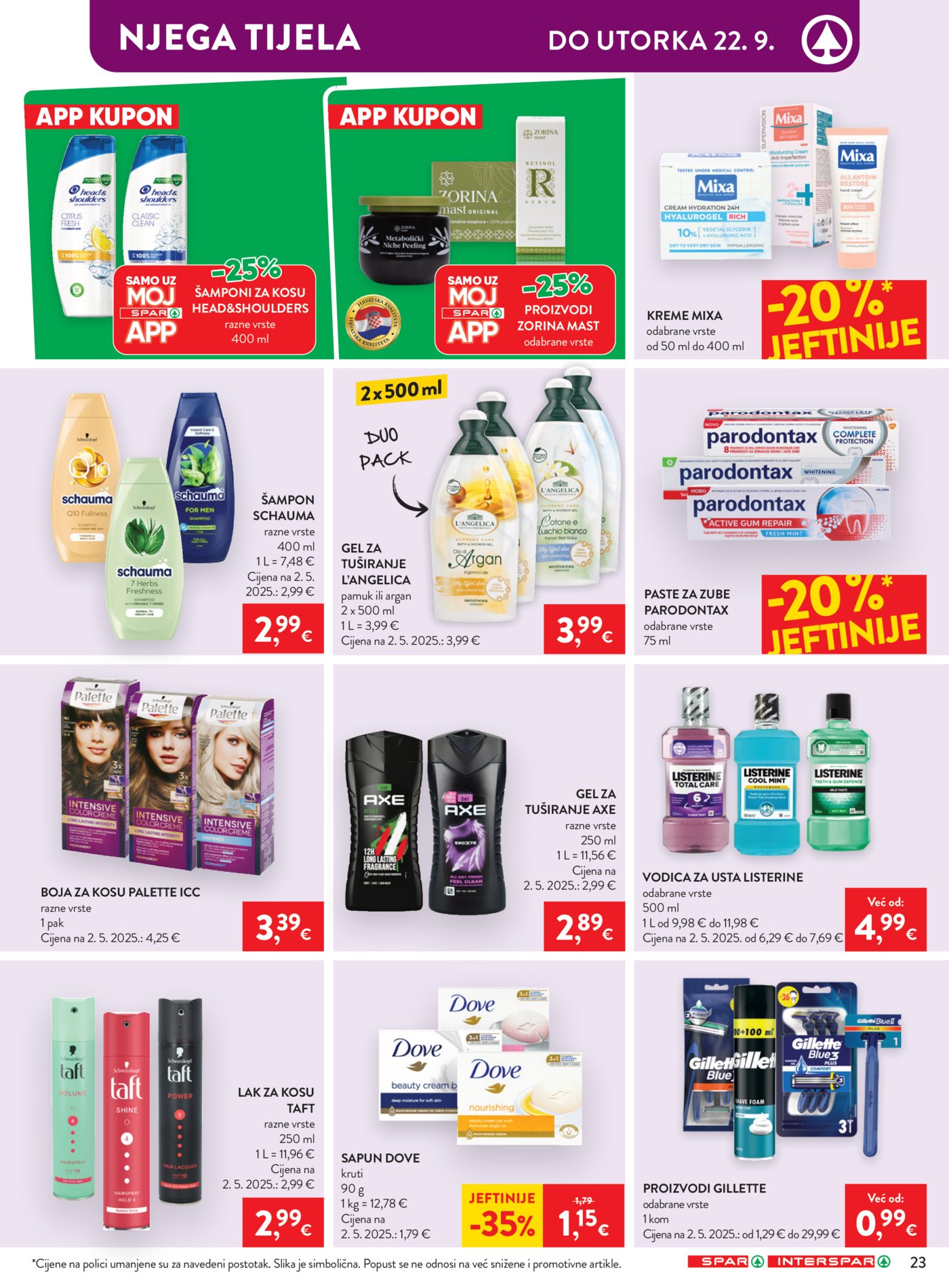 SPAR INTERSPAR Katalog Akcija 16.09.-22.09.2026.