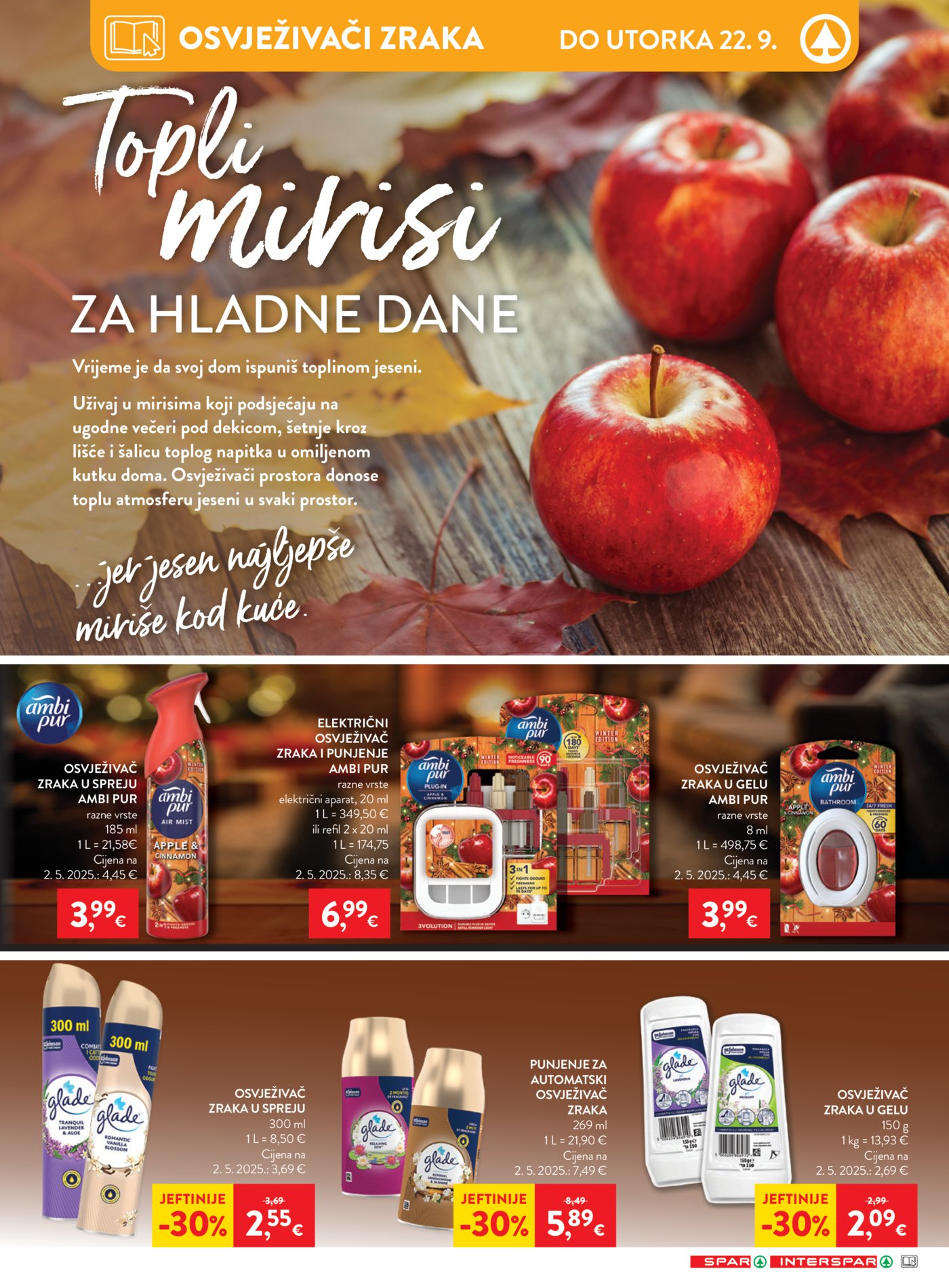 SPAR INTERSPAR Katalog Akcija 16.09.-22.09.2026.